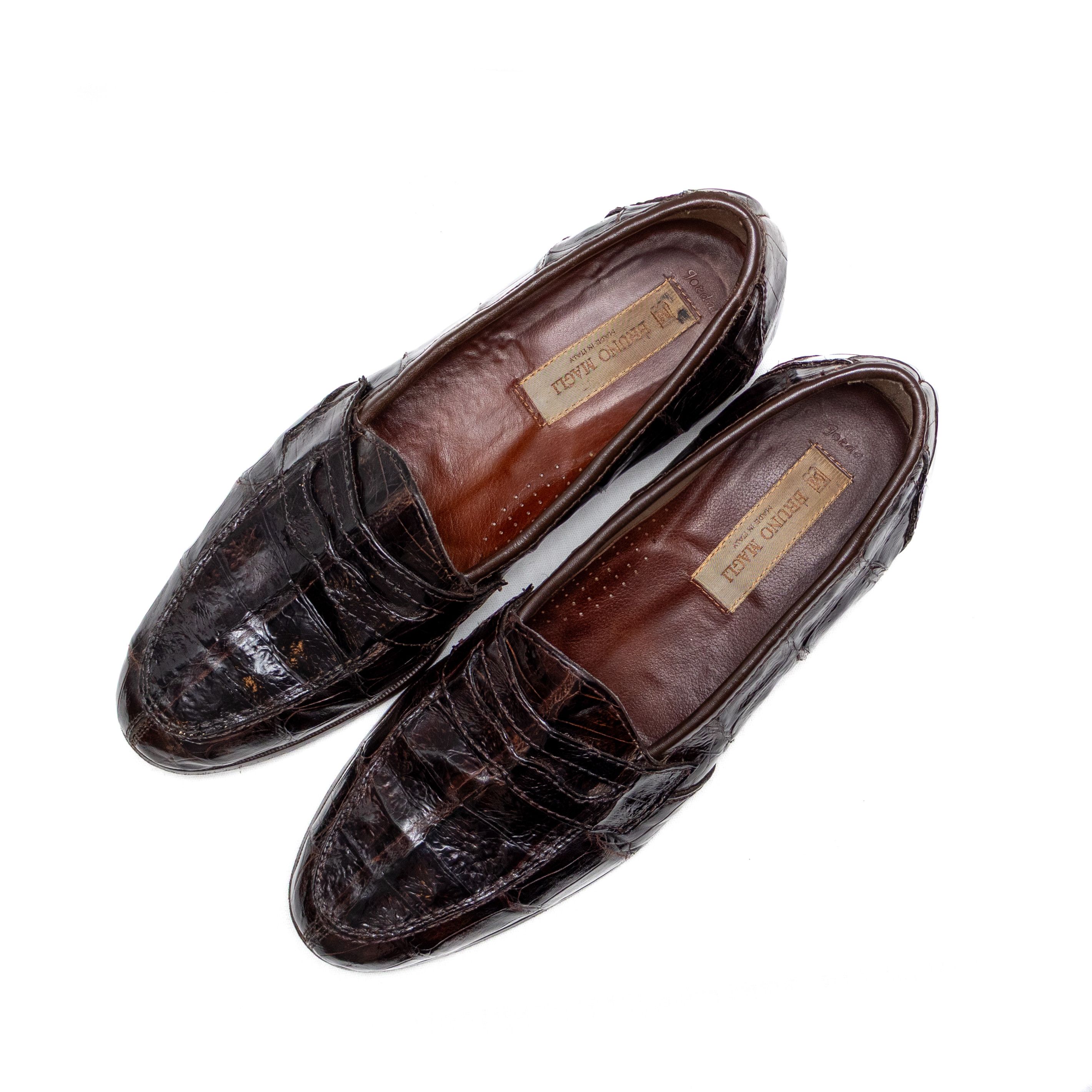 Bruno Magli Bruno Magli Genuine Brown Crocodile Loafers – Size 10.5 M Size US 10.5 / EU 43-44 - 7 Thumbnail
