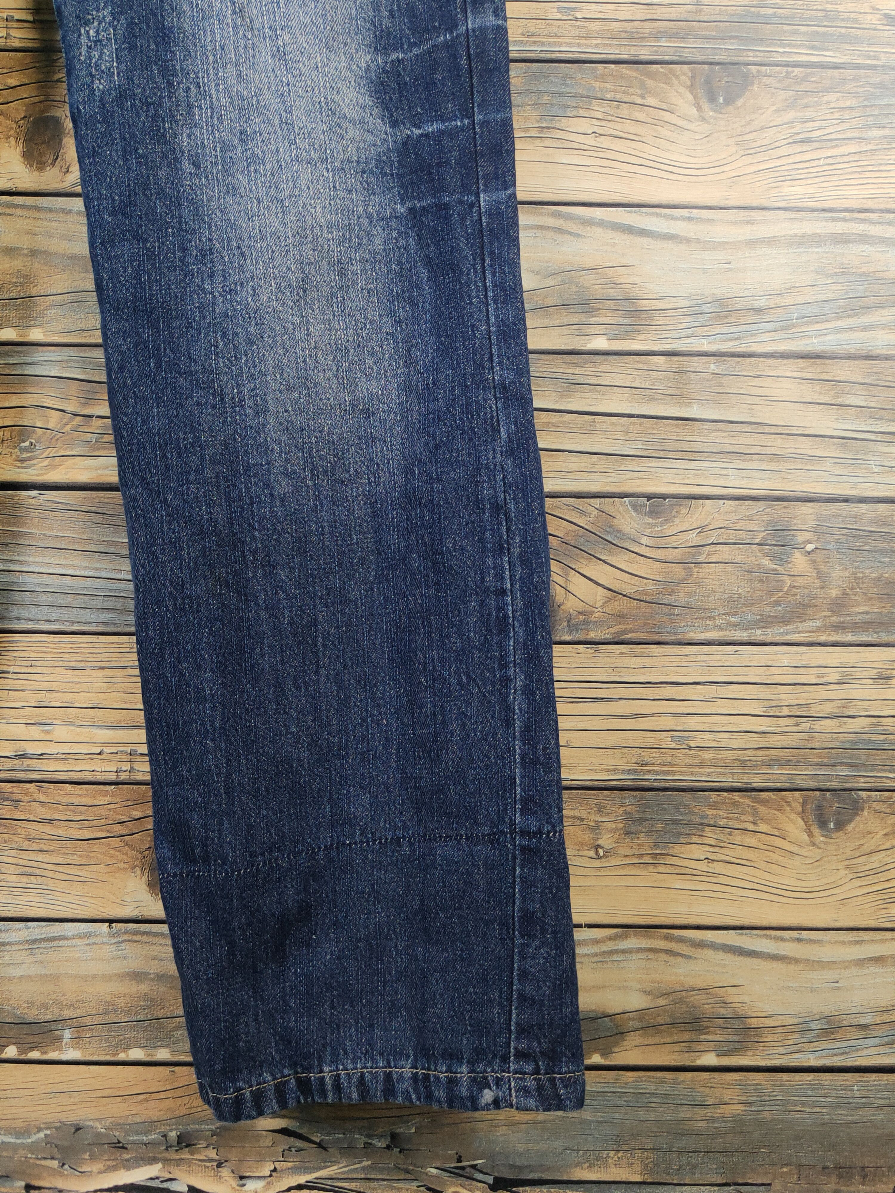 Japanese Brand DL Japanese Brand Dark Blue Suspender Soft Jeans #1090 Size 28" / US 6 / IT 42 - 10 Thumbnail