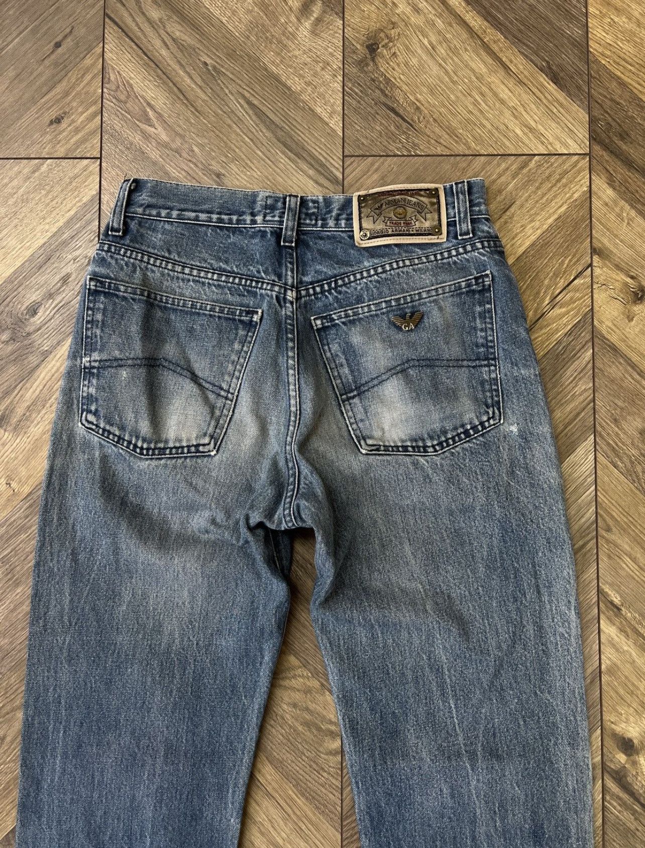 Armani × Emporio Armani × Vintage Vintage Armani Denim Blue Streetwear Jeans Size US 30 / EU 46 - 12 Thumbnail