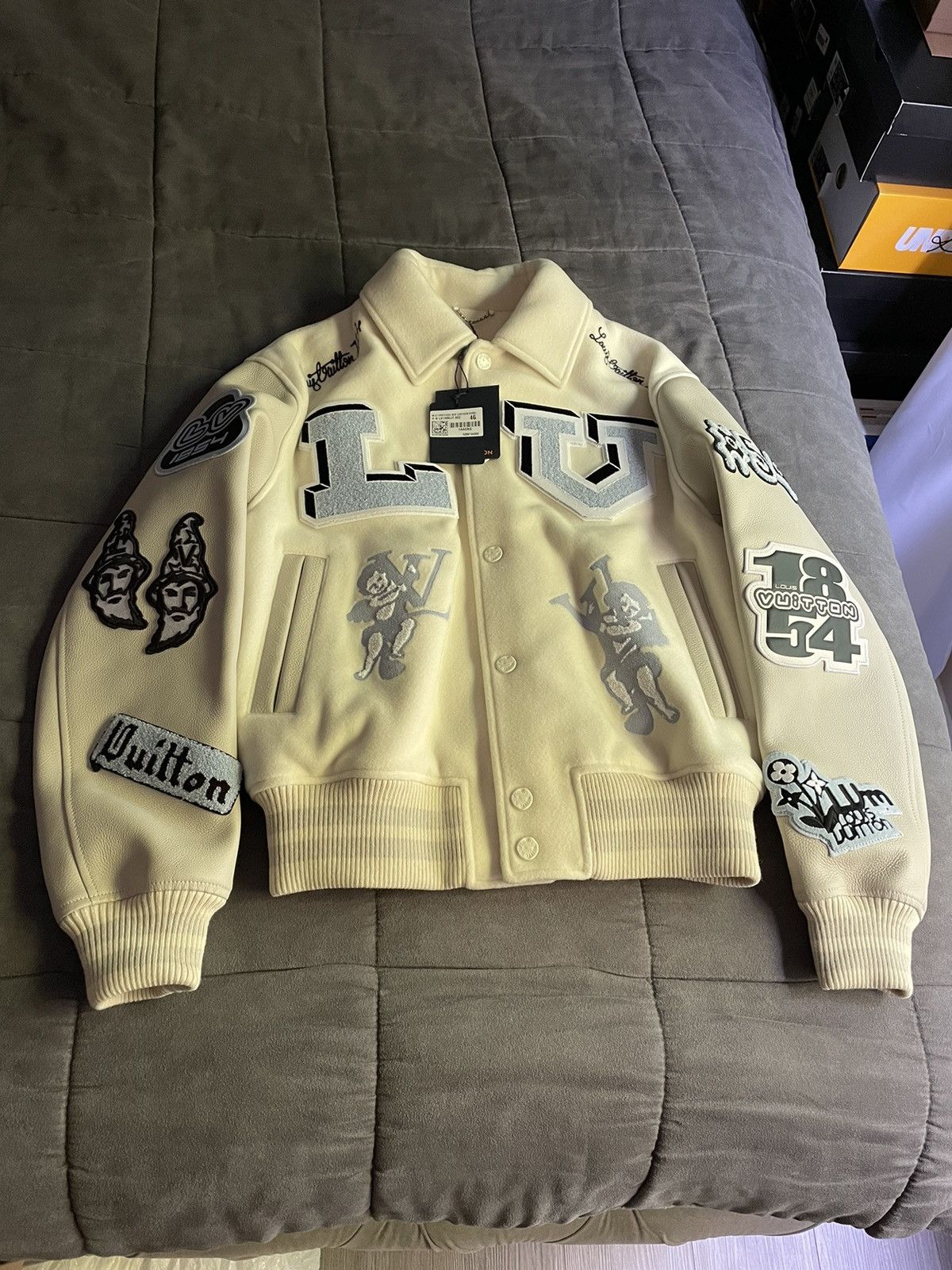 Louis Vuitton Louis Vuitton Bunny Patches Varsity Jacket | Grailed