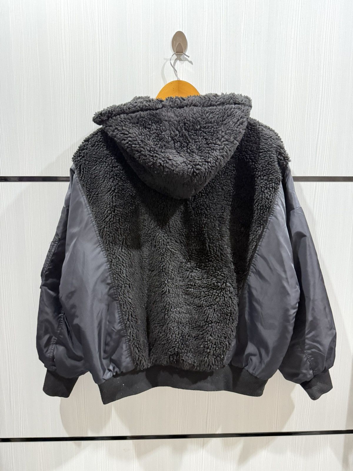 Japanese Brand Emoda Bored Docking MA-1 Faux Sherling Panel Hooded Jaxket Size US XL / EU 56 / 4 - 19 Thumbnail