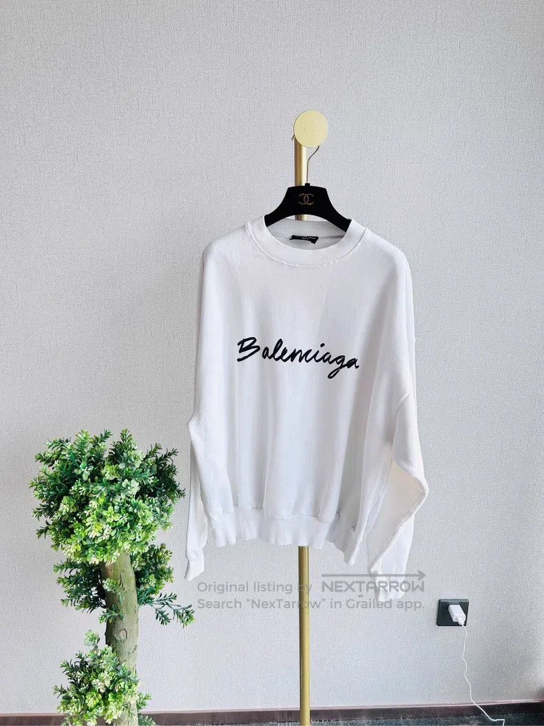 Balenciaga Balenciaga Letter Logo Printed Round Neck Loose Fit Short Size US M / EU 48-50 / 2 - 1 Thumbnail