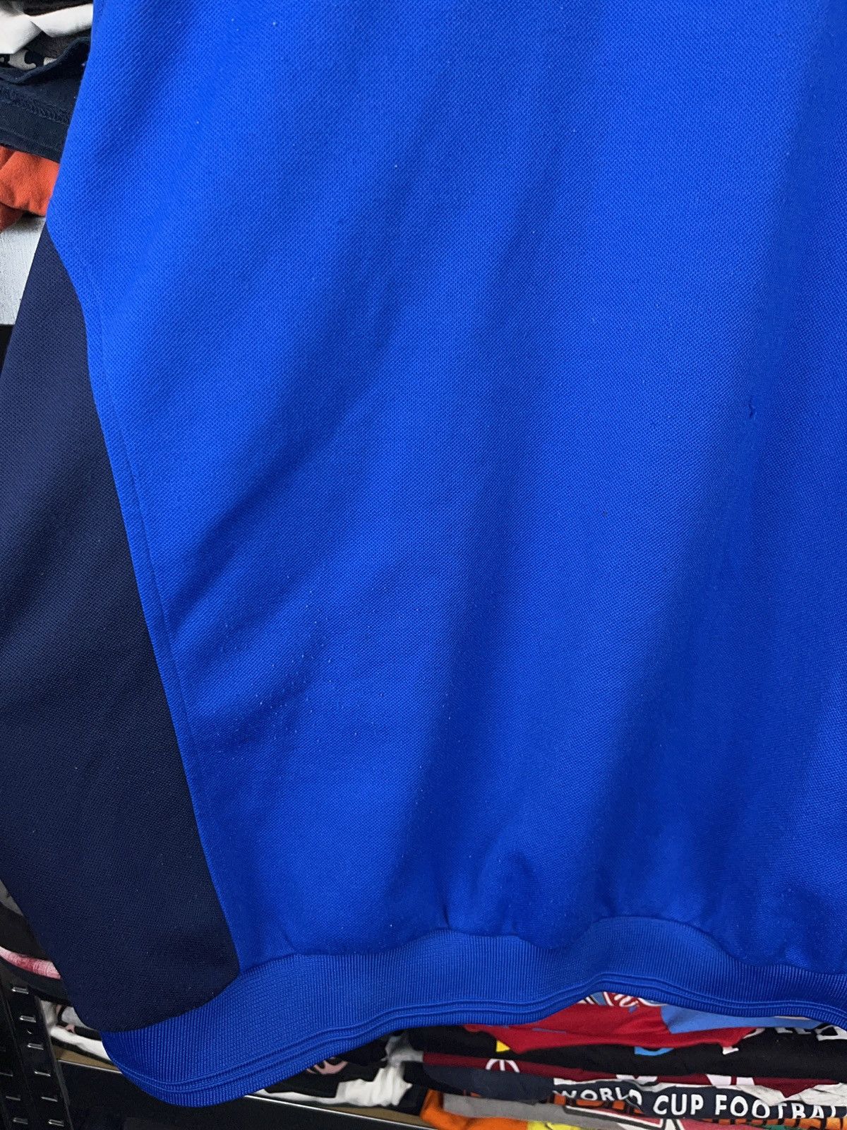 Nike × Vintage Vintage Nike team 1990s royal blue small swoosh sweatshirt Size US L / EU 52-54 / 3 - 2 Thumbnail