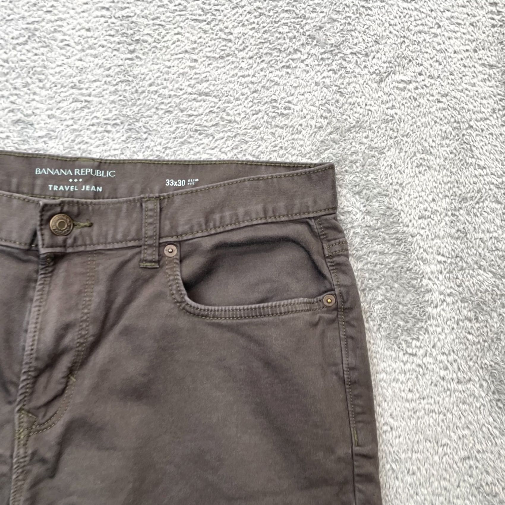 Banana Republic Banana Republic Shorts Mens 33x30 Brown Travel Denim Slim Fit Dark Wash Casual Workwear City Preppy Slim Chino Mens Size US 34 / EU 50 - 5 Thumbnail