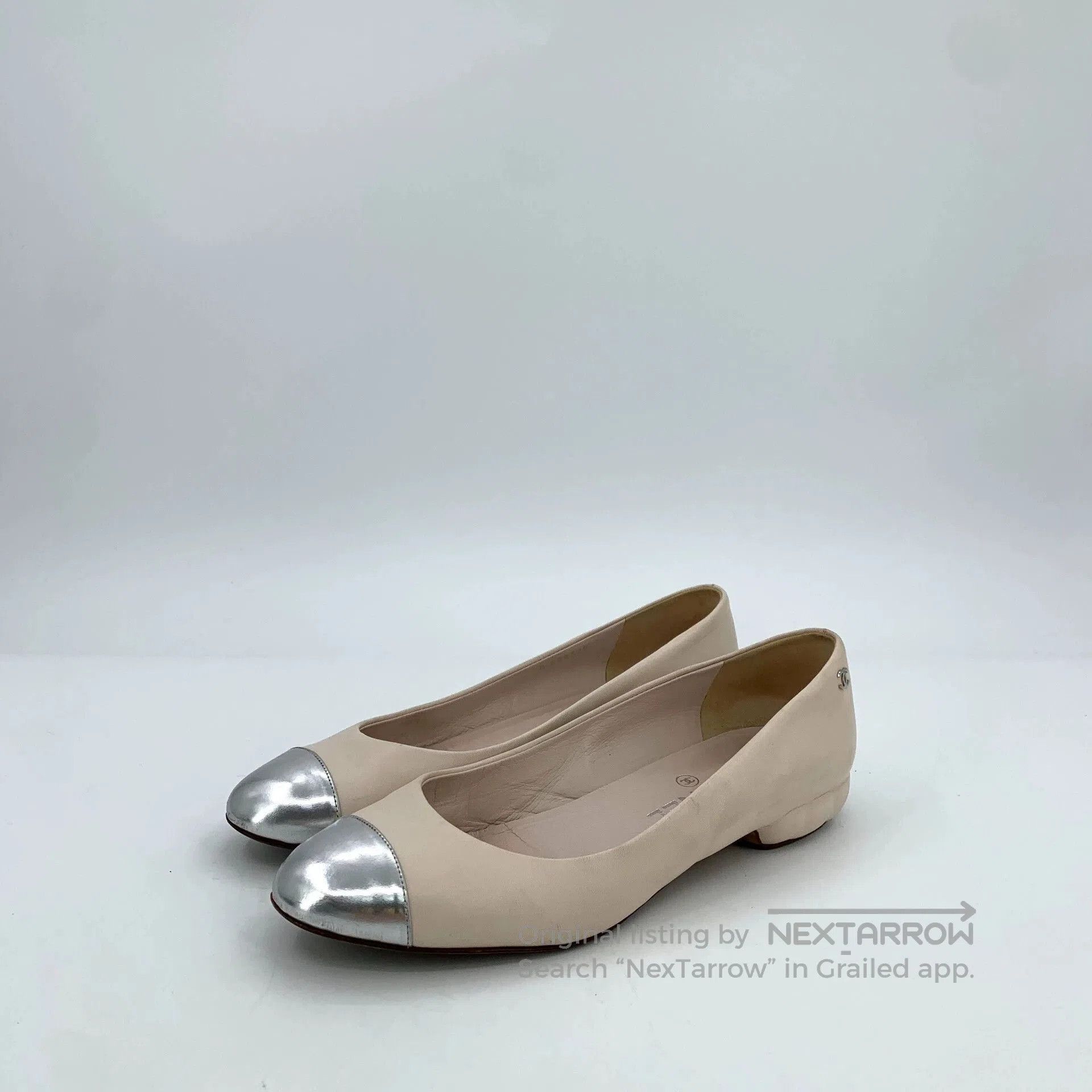 Chanel Chanel Colorblock Logo Round-Toe Flats. Size US 7.5 / EU 40-41 - 1 Thumbnail