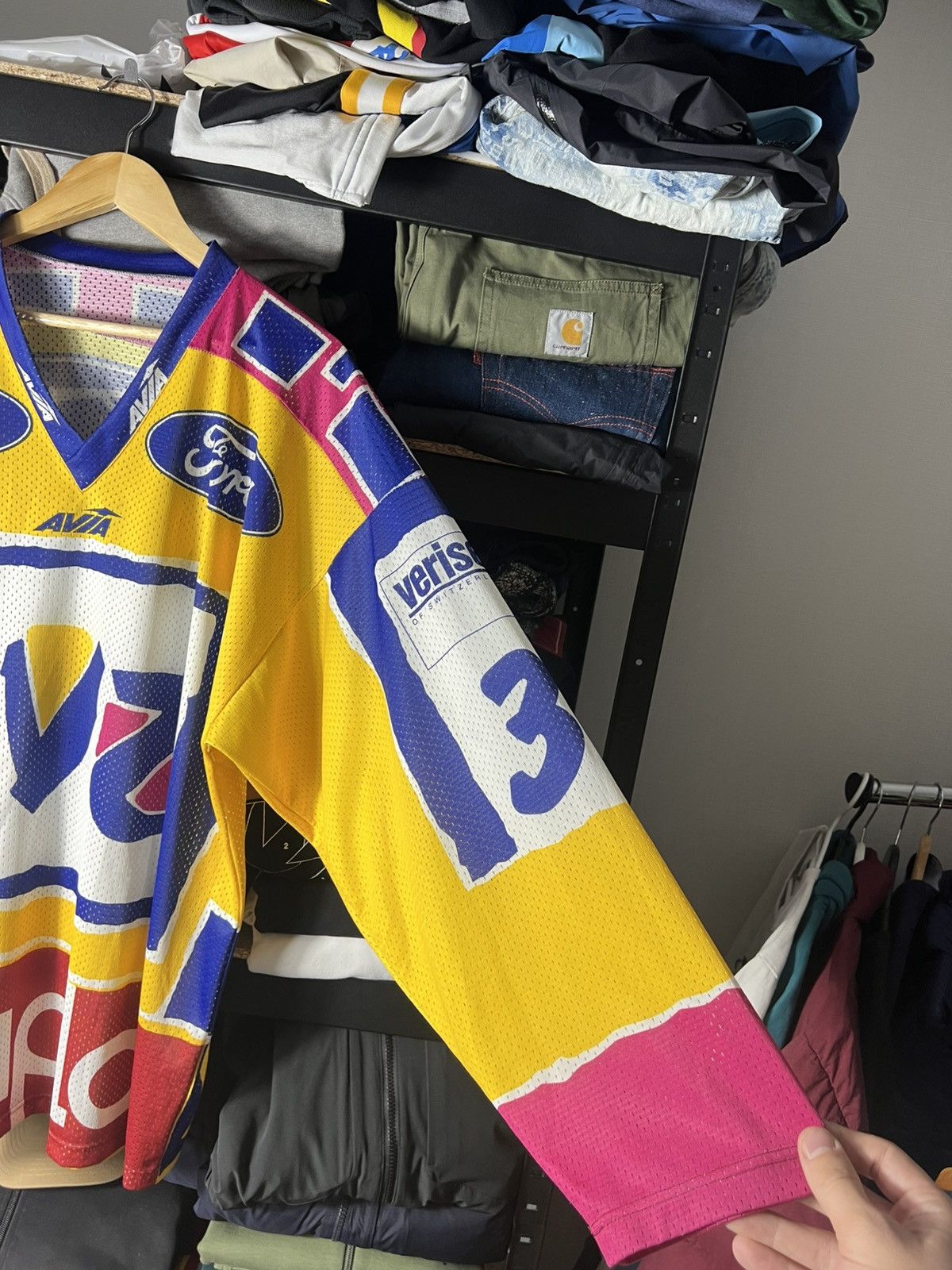 NHL 🏒 Vintage EV Zug Switzerland Ice Hockey Jersey #33 A. Künzi Size US L / EU 52-54 / 3 - 5 Thumbnail