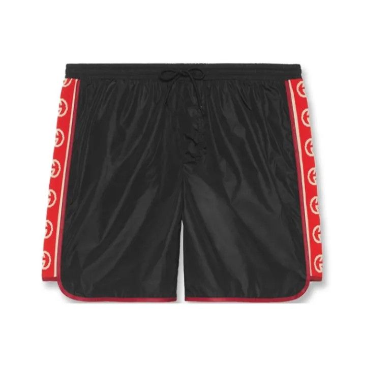Gucci Gucci Black Letter Stripe Print Casual Shorts Size US 44 / EU 60 - 1 Thumbnail