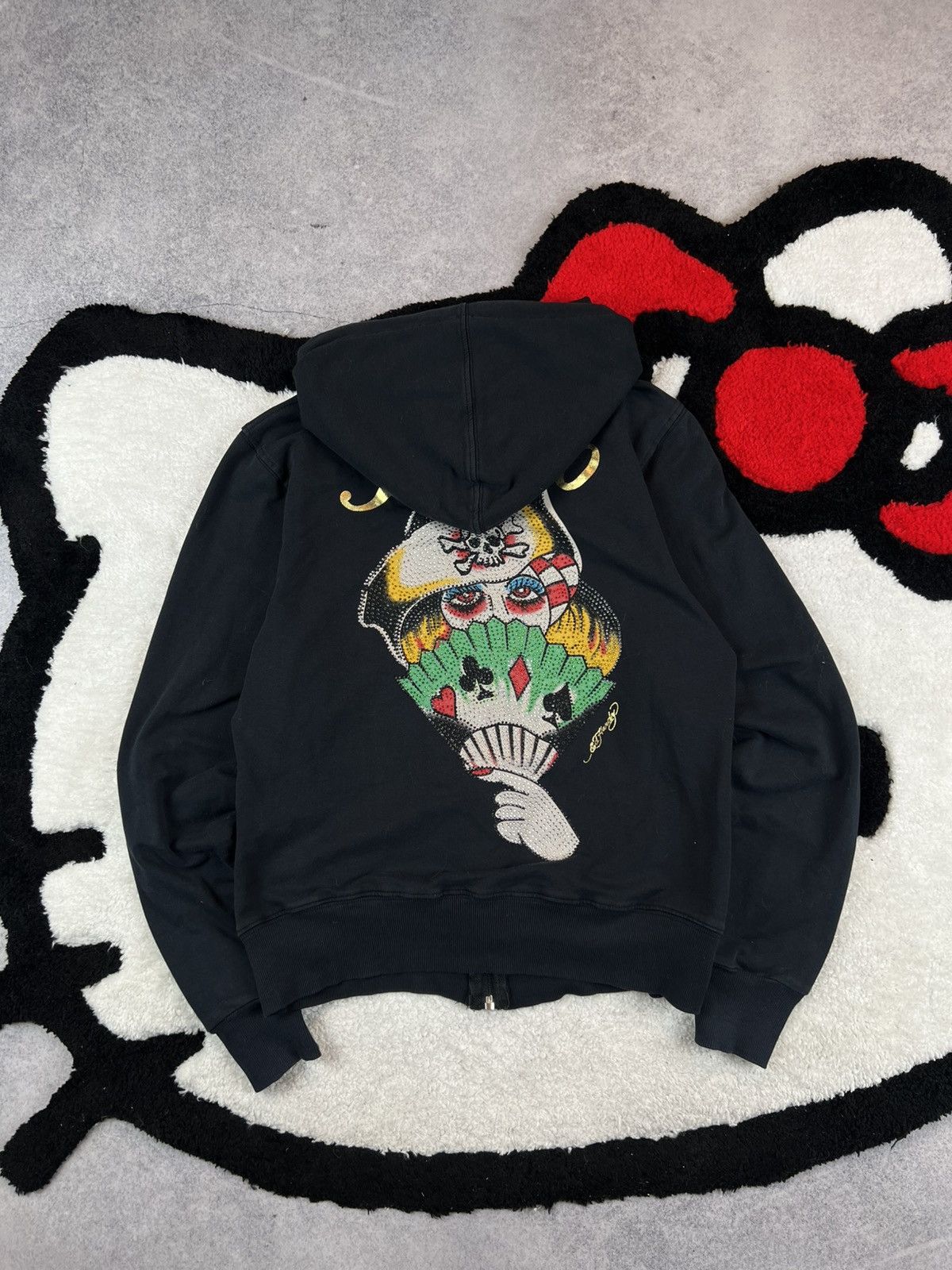 Christian Audigier × Ed Hardy × Vintage Black Vintage Retro Y2K