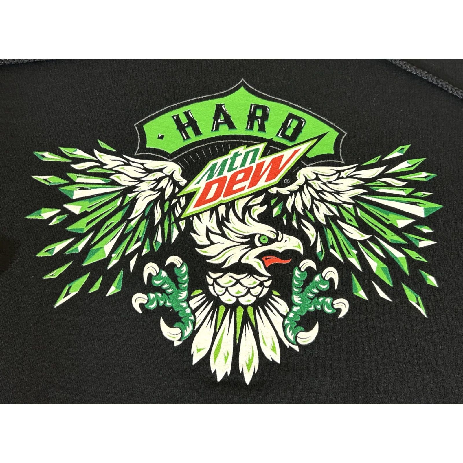 Champion Mountain Dew Hoodie Mens Small Black Promo Graphic Fleece Pullover Sweatshirt Size US S / EU 44-46 / 1 - 3 Thumbnail