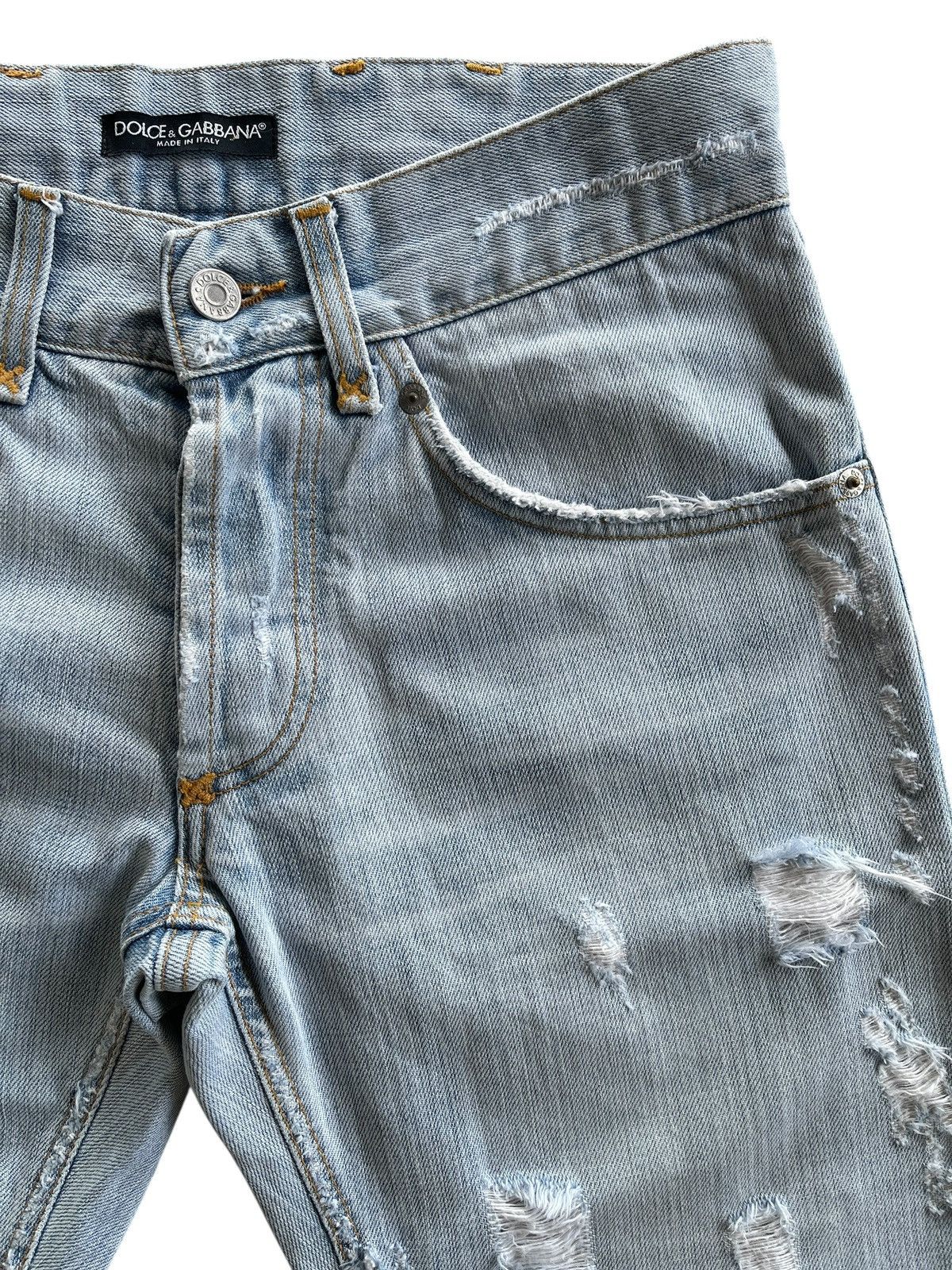 Dolce & Gabbana Dolce & Gabbana Ripped Distressed Denim Size US 30 / EU 46 - 6 Thumbnail