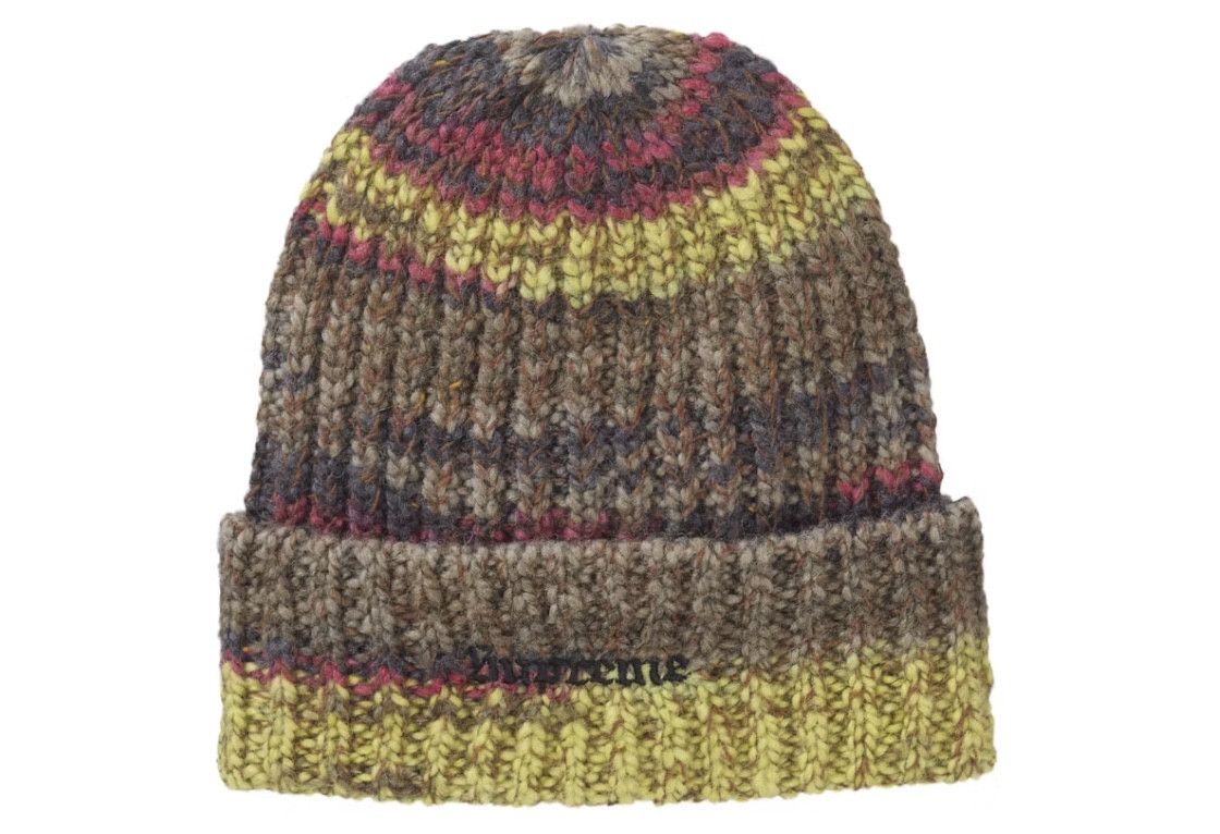 Supreme Supreme Space Dye Stripe Beanie in Yellow (FW24) Size ONE SIZE - 3 Thumbnail