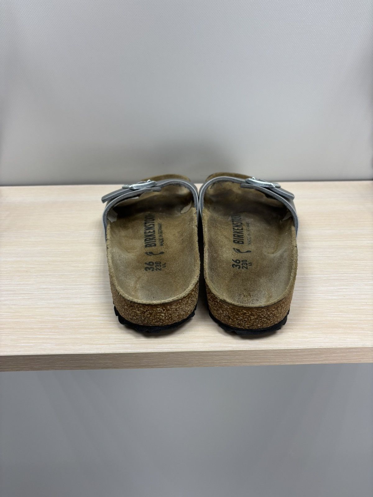 Birkenstock Womens slippers Birkenstock Size 36 Color Gray Size US 6 / IT 36 - 6 Thumbnail