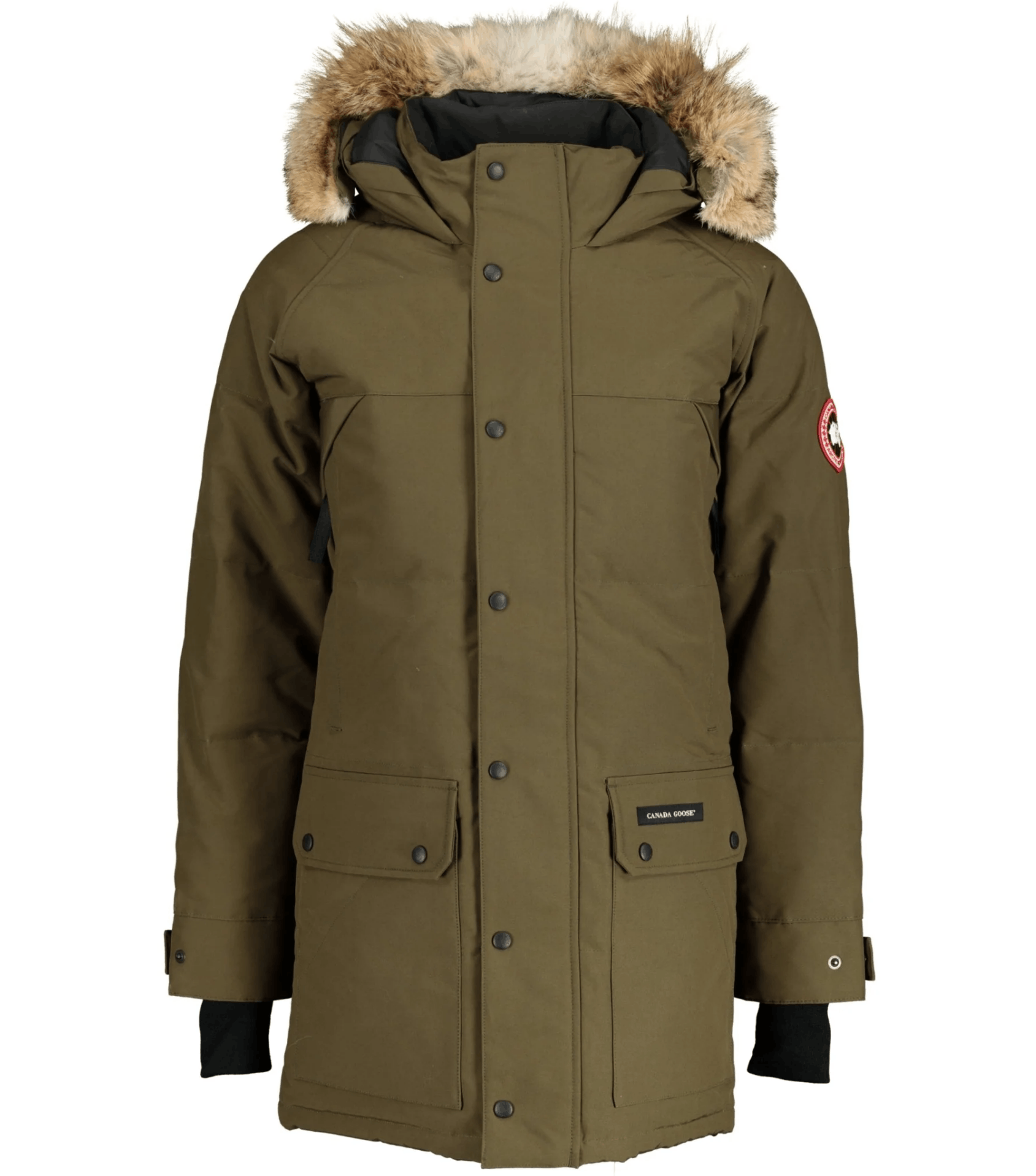 Emory slim fit genuine coyote fur trim parka hotsell