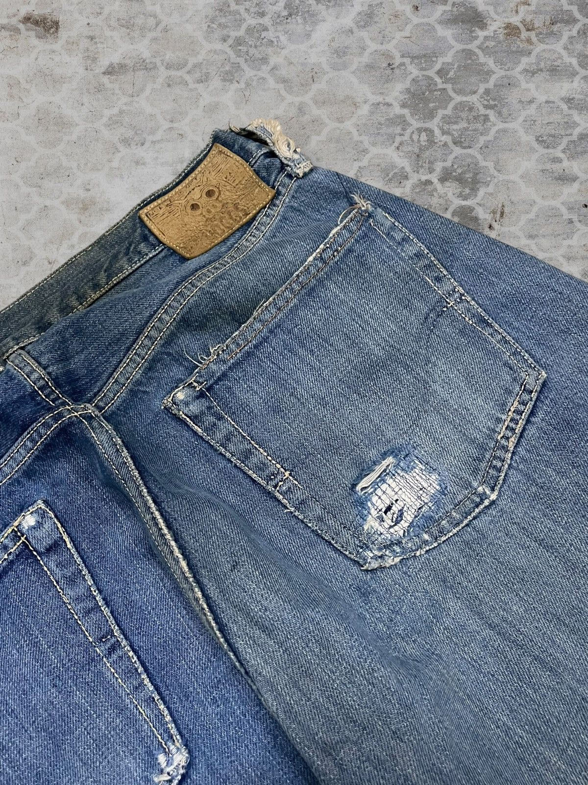 Japanese Brand Vintage 90s Designer Hoggs By Nephentes Selvedge Distressed Size US 29 - 21 Thumbnail