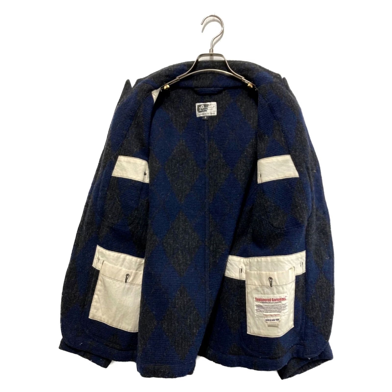 Engineered Garments Engineered Garments Jacket Stand-collar Wool Navy Size S Buttoned Casual Mens Wool Jacket Size US S / EU 44-46 / 1 - 3 Thumbnail