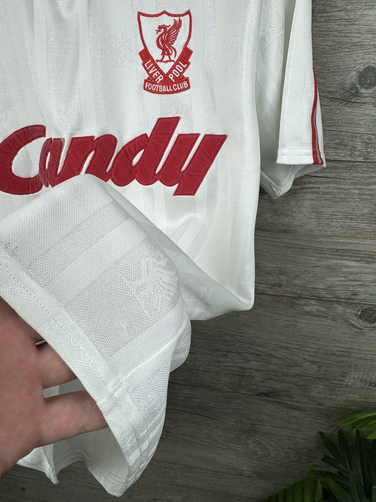 Vintage Liverpool FC 1988-89 Adult Candy 3rd Shirt Tee size M Size US M / EU 48-50 / 2 - 14 Thumbnail