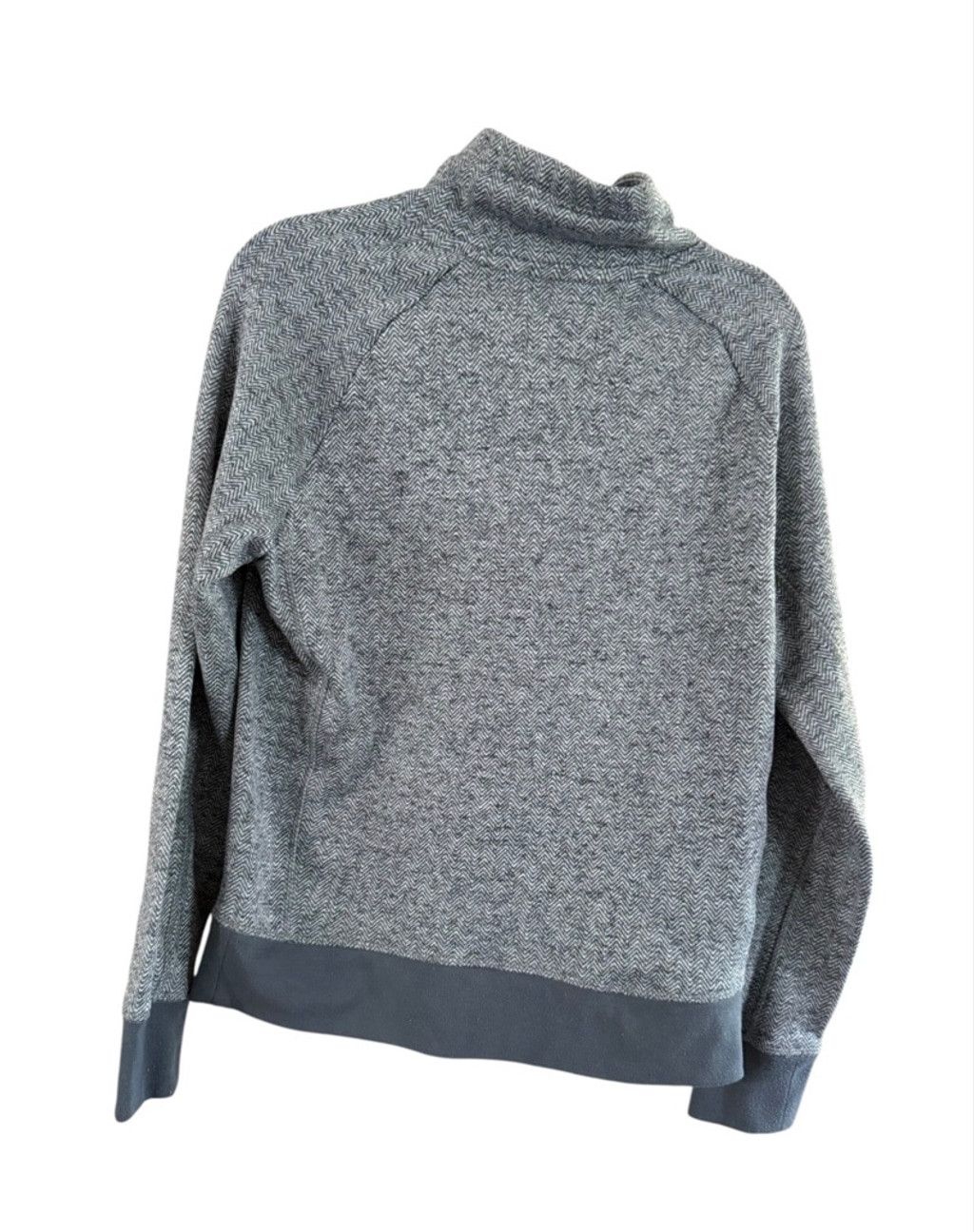 American Eagle Outfitters Men's American Eagle Gray Herringbone Cowl Neck Sweatshirt M Size US M / EU 48-50 / 2 - 3 Thumbnail
