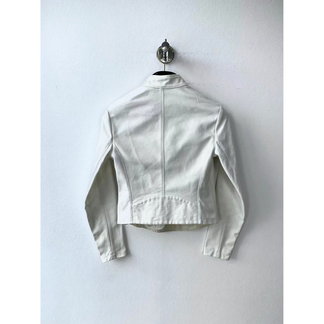 Dior Dior White Bee Embroidered Zip-Side Jacket (Size S) Size XS / US 0-2 / IT 36-38 - 8 Thumbnail