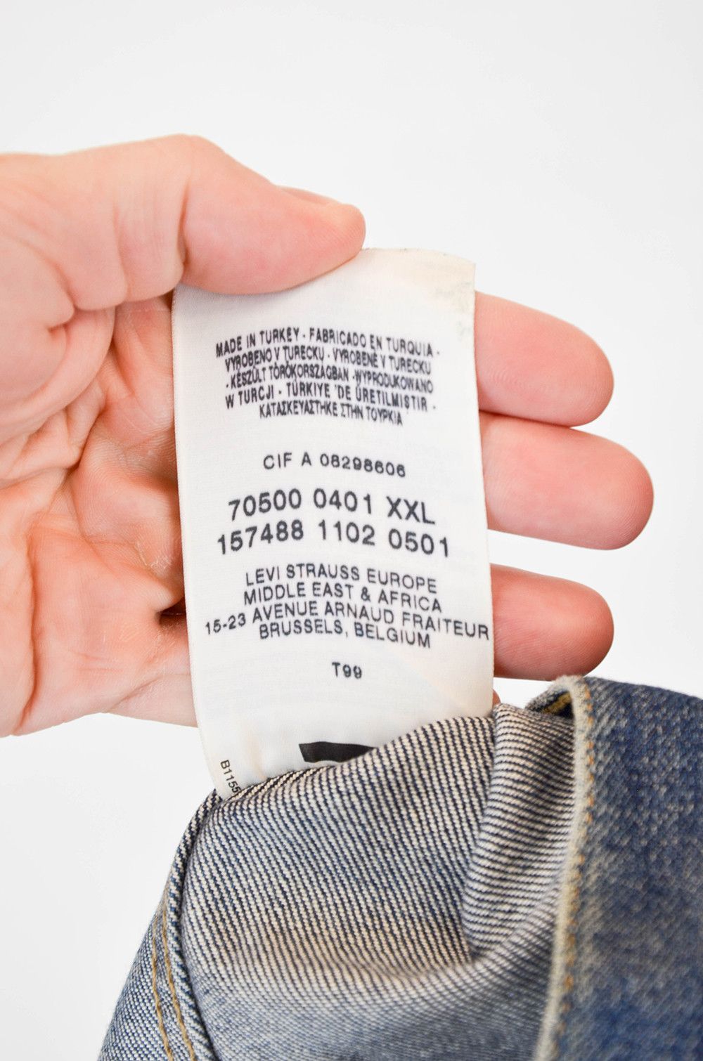 Levi's Levi’s 70500 XXL Denim Vest – Vintage Patchwork Size US XXL / EU 58 / 5 - 9 Thumbnail