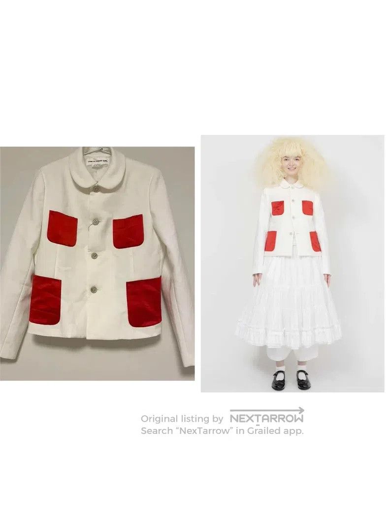 Comme des Garcons Comme Des Garcons Contrast color red round neck jacket Size M / US 6-8 / IT 42-44 - 1 Thumbnail