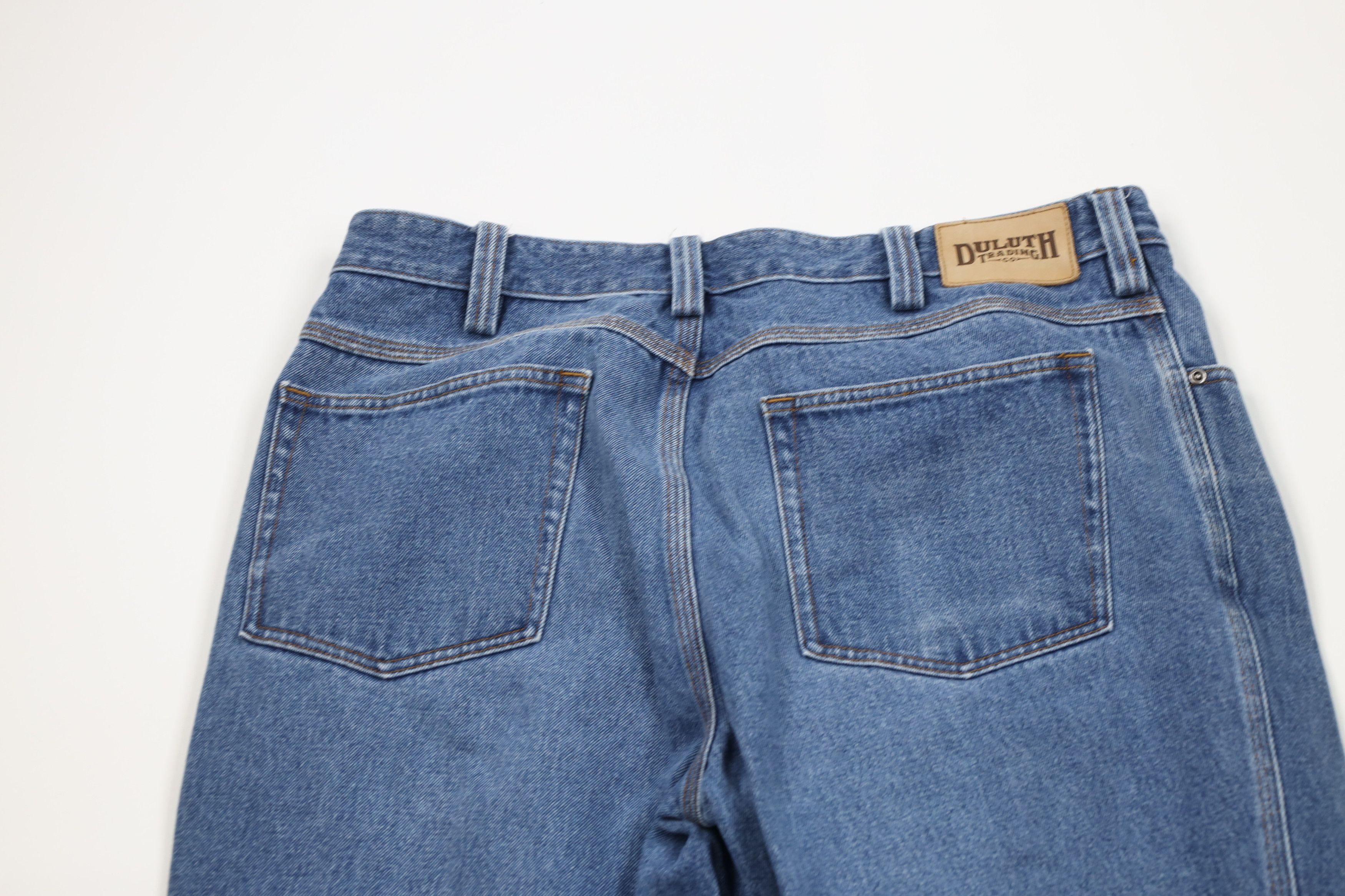 Duluth Trading Company Duluth Trading Co Workwear Wide Leg Denim Jeans Blue Size US 37 - 11 Thumbnail