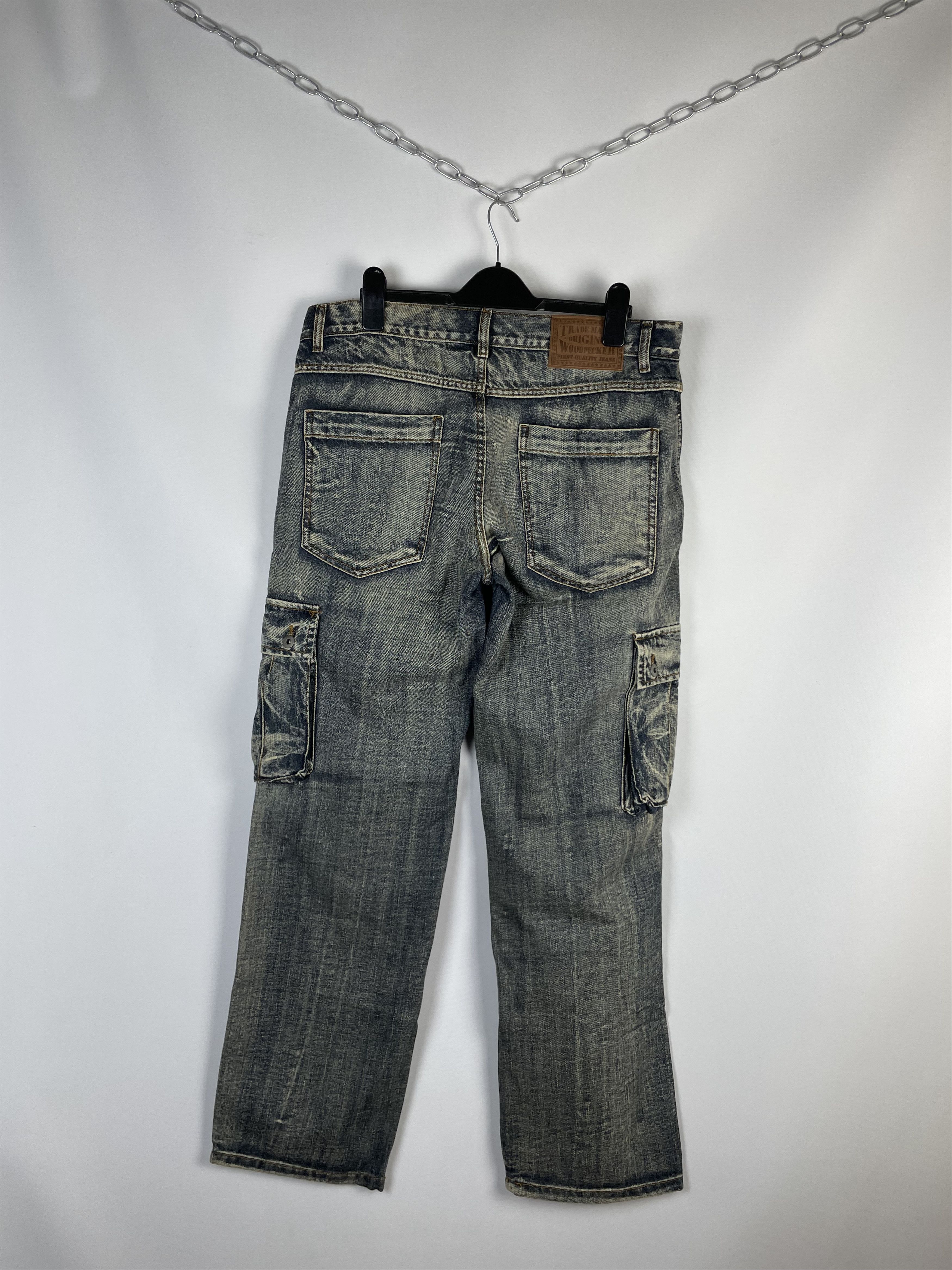 Vintage Vintage Y2K Cargo Jeans Denim Size US 36 / EU 52 - 2 Thumbnail
