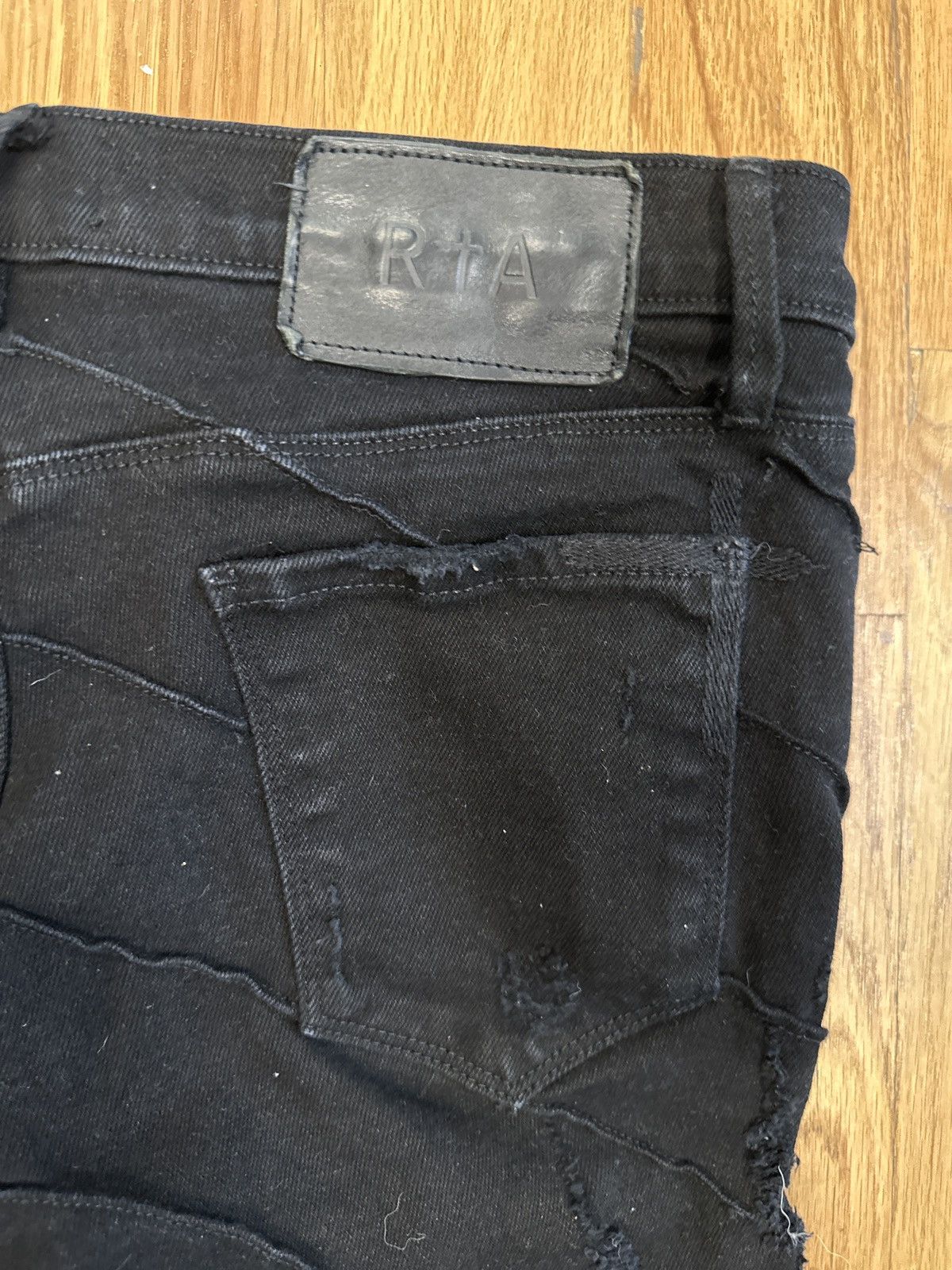 Rta RTA Bevel Distressed Black Denim Jeans Size 28 Size US 28 / EU 44 - 5 Thumbnail