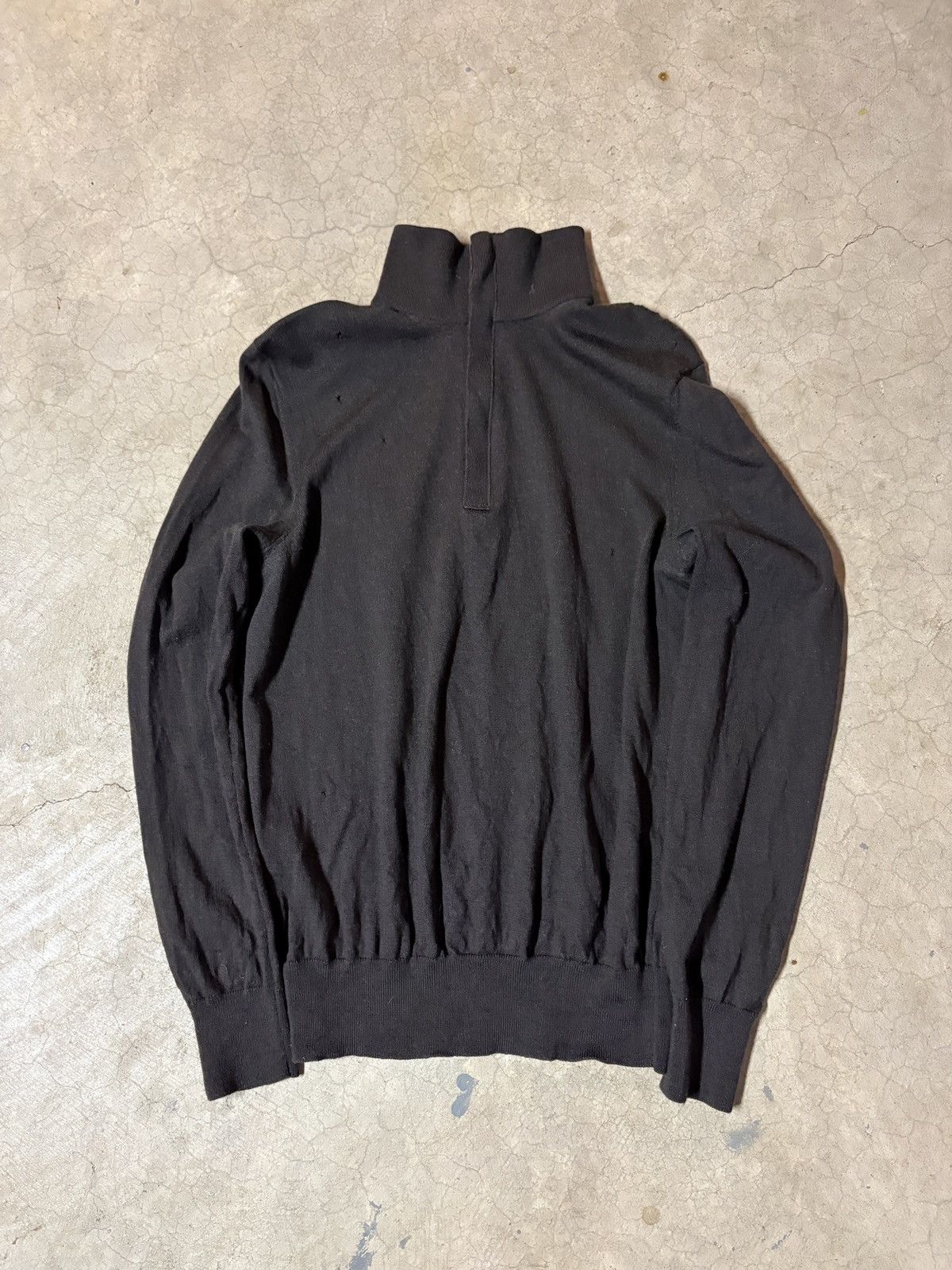 Banana Republic Vintage 00’s Banana Republic Extra Fine Merino Wool 1/4 Zip Size US M / EU 48-50 / 2 - 1 Thumbnail