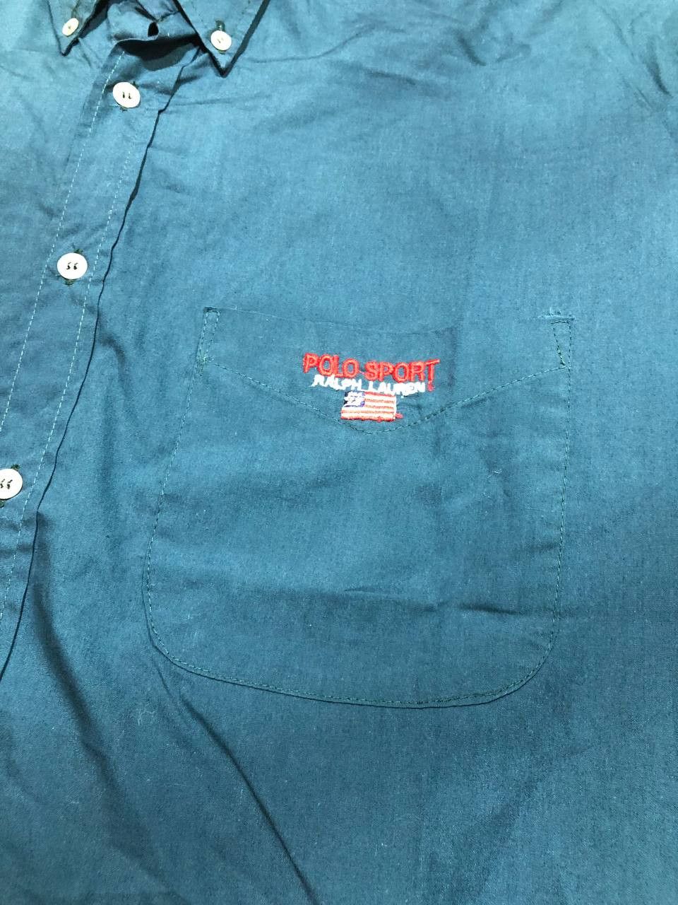 Polo Ralph Lauren Polo SPORT Ralph Lauren Brushed Cotton Collared Shirt Size US XXL / EU 58 / 5 - 6 Thumbnail
