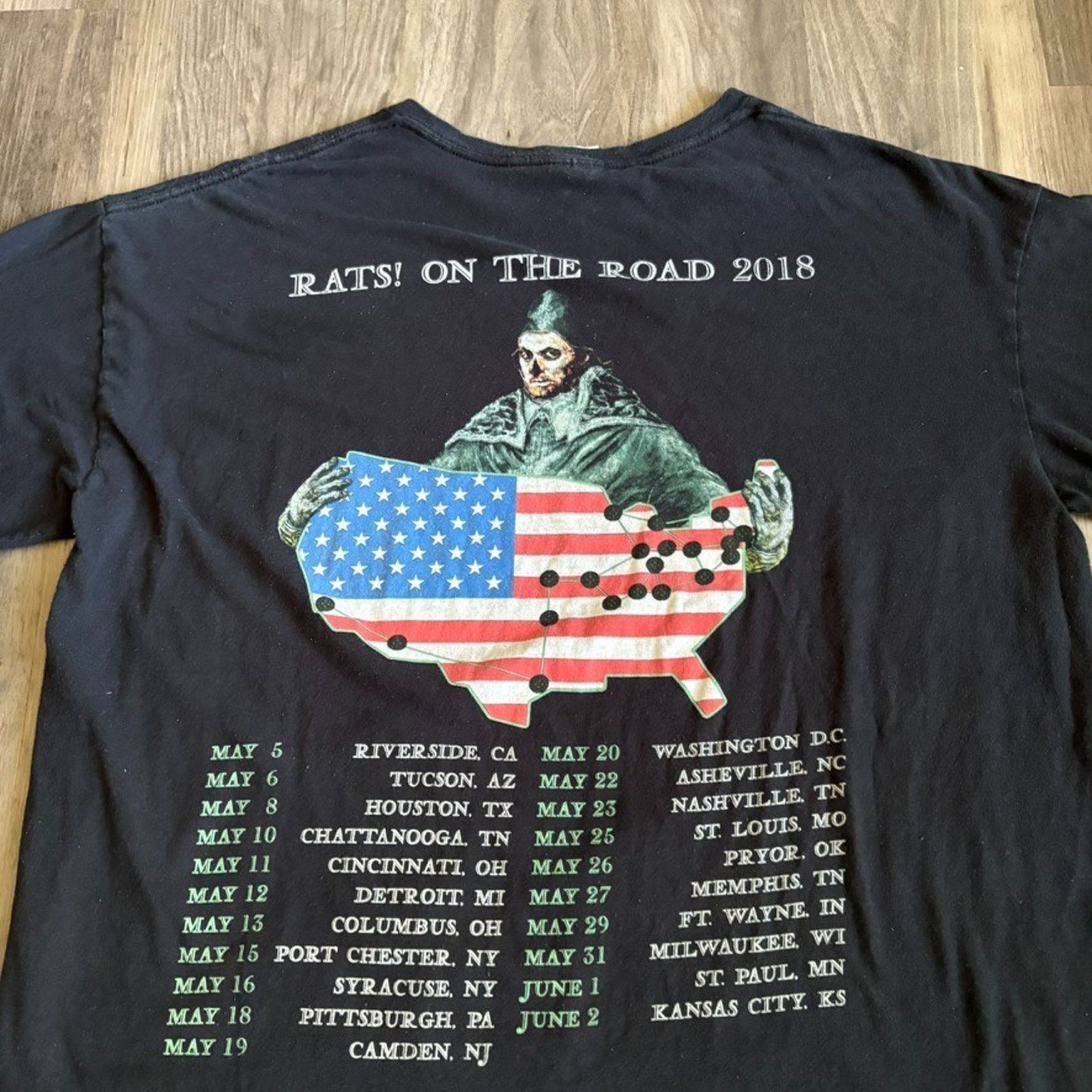 Vintage Ghost Band T-Shirt Men's Size XL 2018 Rats On The Road Size US XL / EU 56 / 4 - 5 Thumbnail