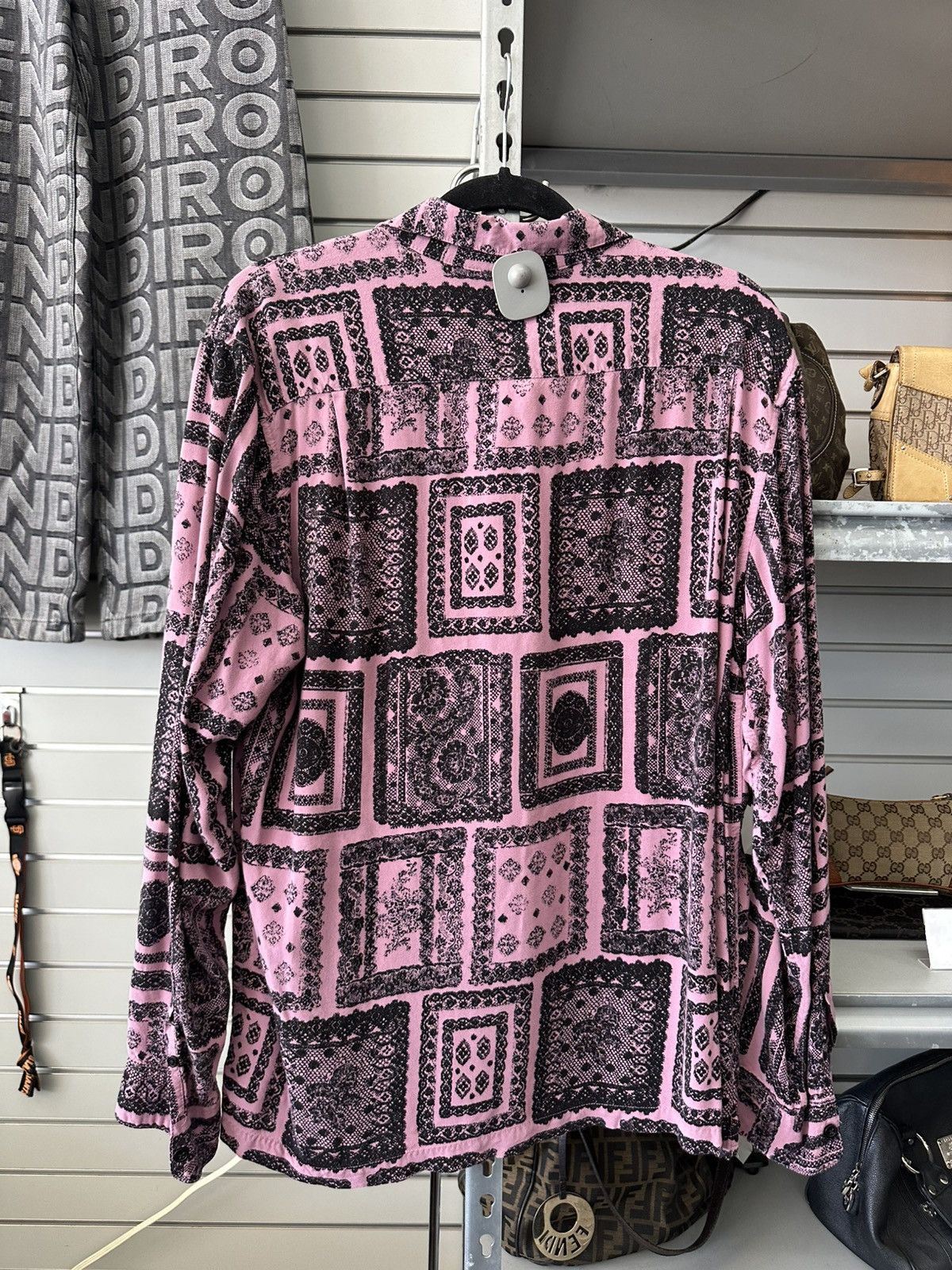 Supreme Supreme SS17 Lace Rayon LONG SLEEVE BUTTON SHIRT LARGE Size US L / EU 52-54 / 3 - 6 Thumbnail