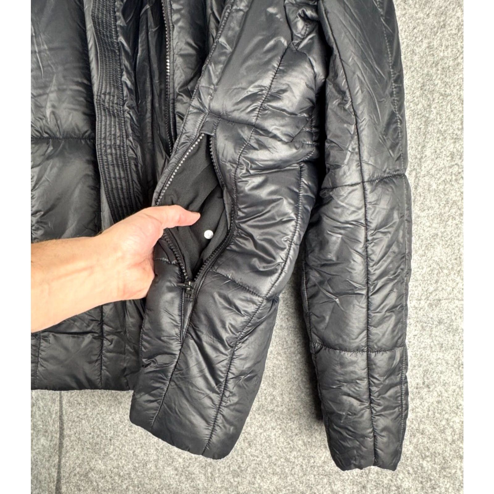 Lululemon Lululemon Insulated Bomber Jacket Men Large Black Puffer Full Zip M4AE3S Size US L / EU 52-54 / 3 - 6 Thumbnail