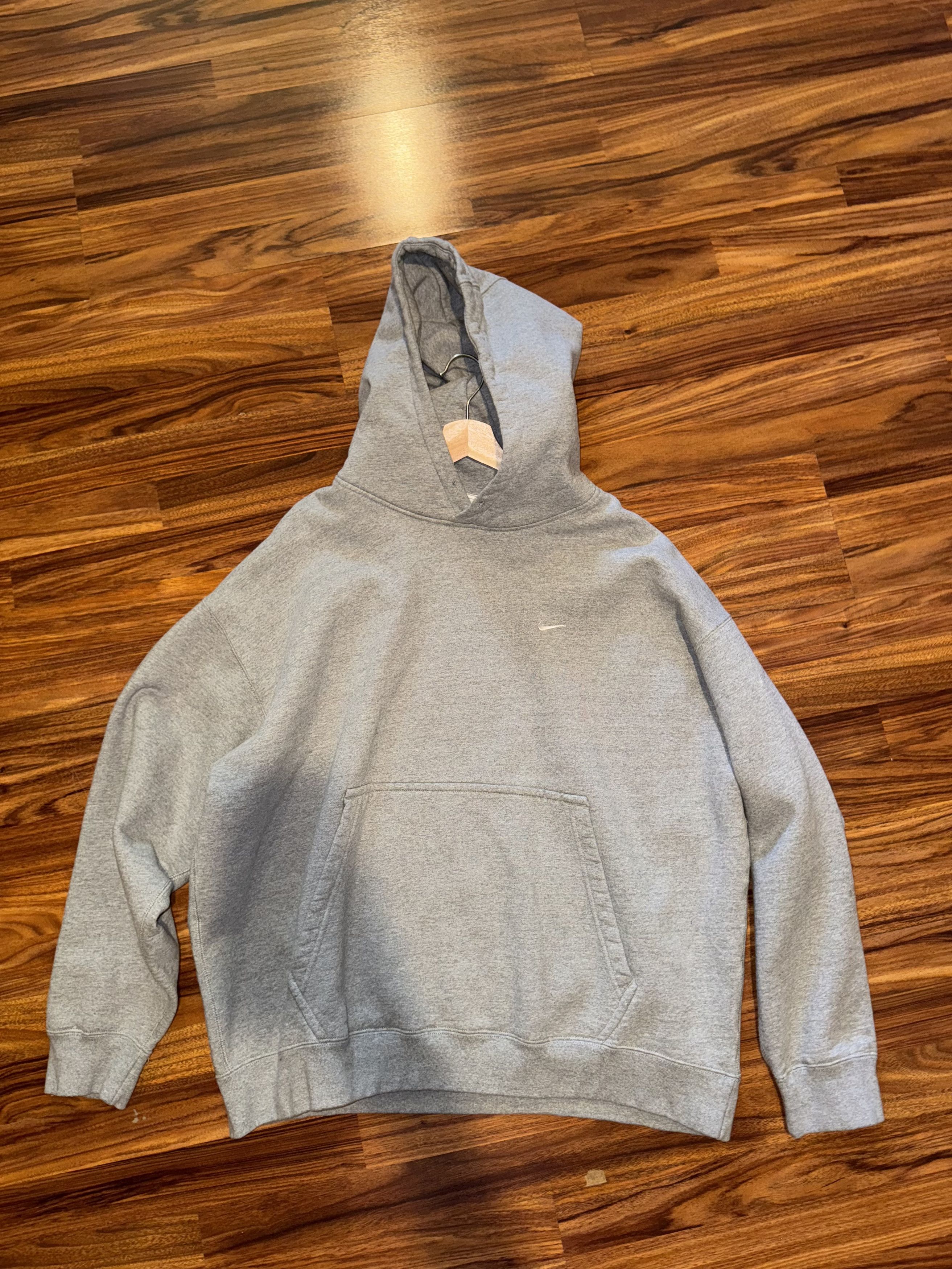 Nike Nike Gray Solo Swoosh Hoodie Size US XXL / EU 58 / 5 - 1 Thumbnail