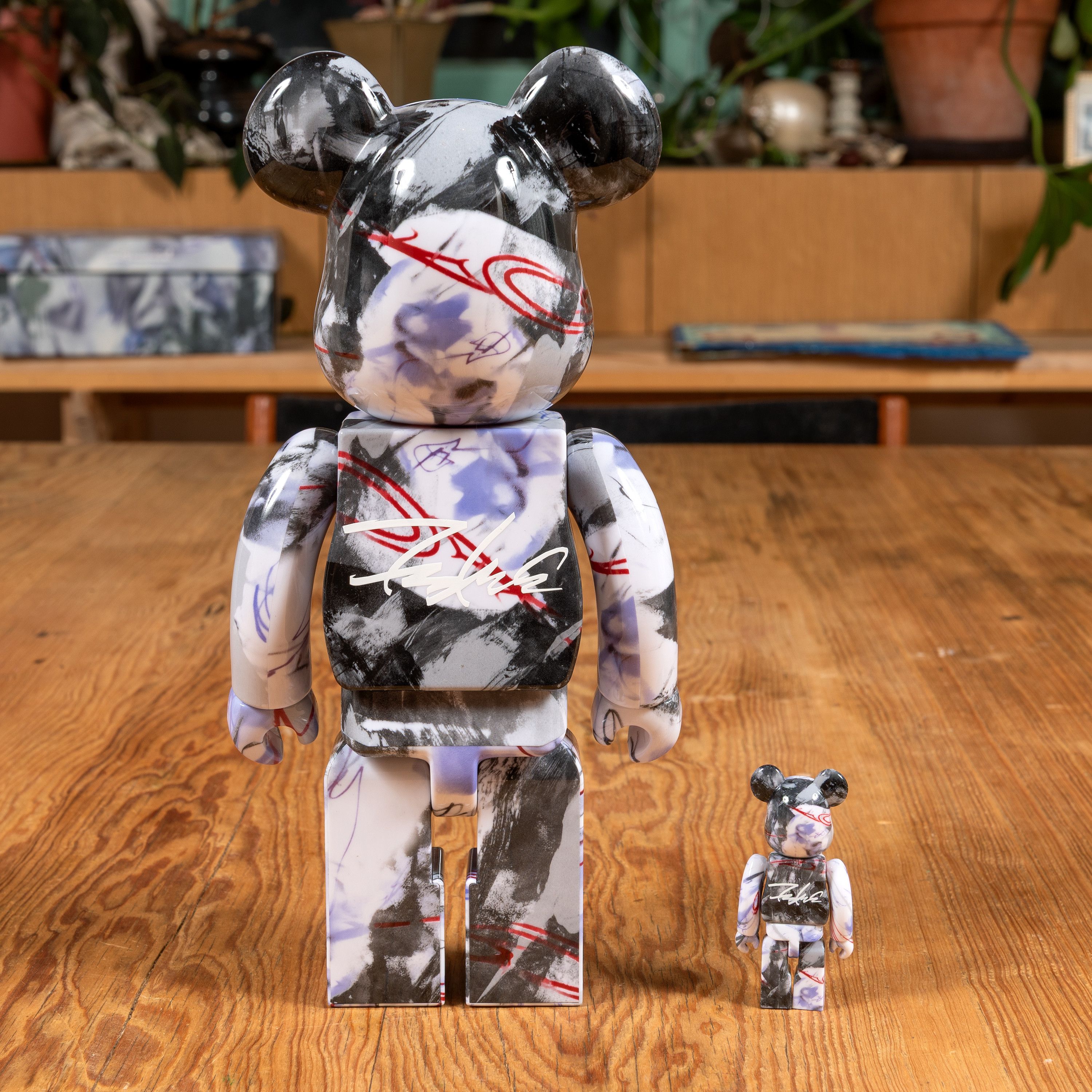 Medicom Toy Medicom Be@rbrick x Futura 400% + 100% Bearbrick Boxset Size ONE SIZE - 3 Thumbnail