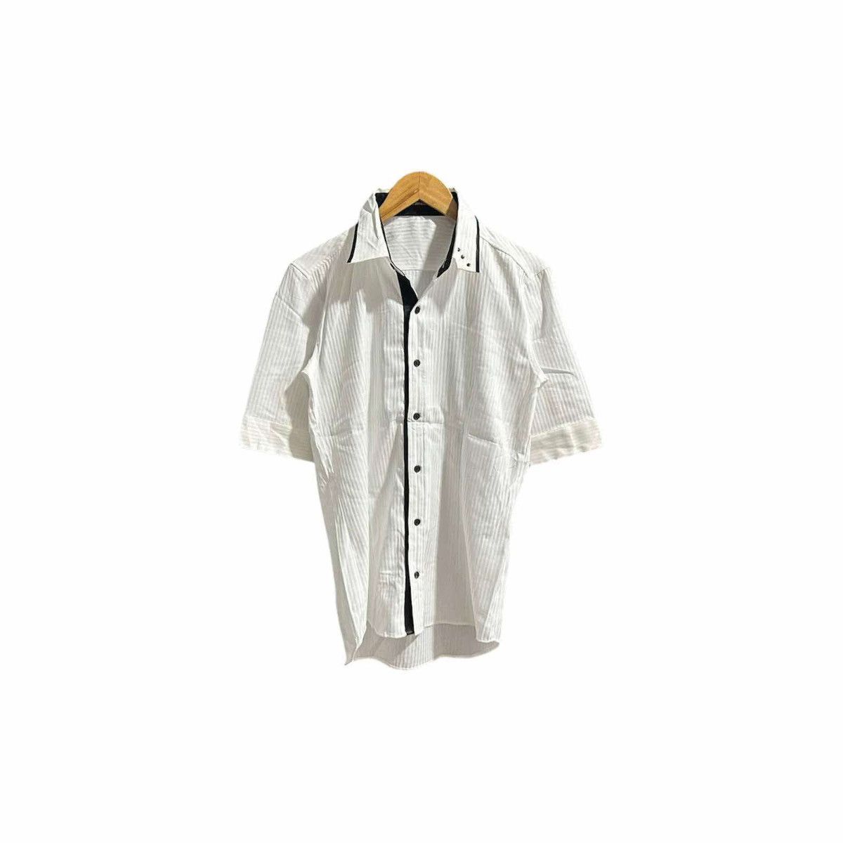 BUFFALO BOBS × If Six Was Nine × Japanese Brand 🔥Sick Y2K Buffalo Bobs Rivet Striped Shirt Size US M / EU 48-50 / 2 - 2 Thumbnail