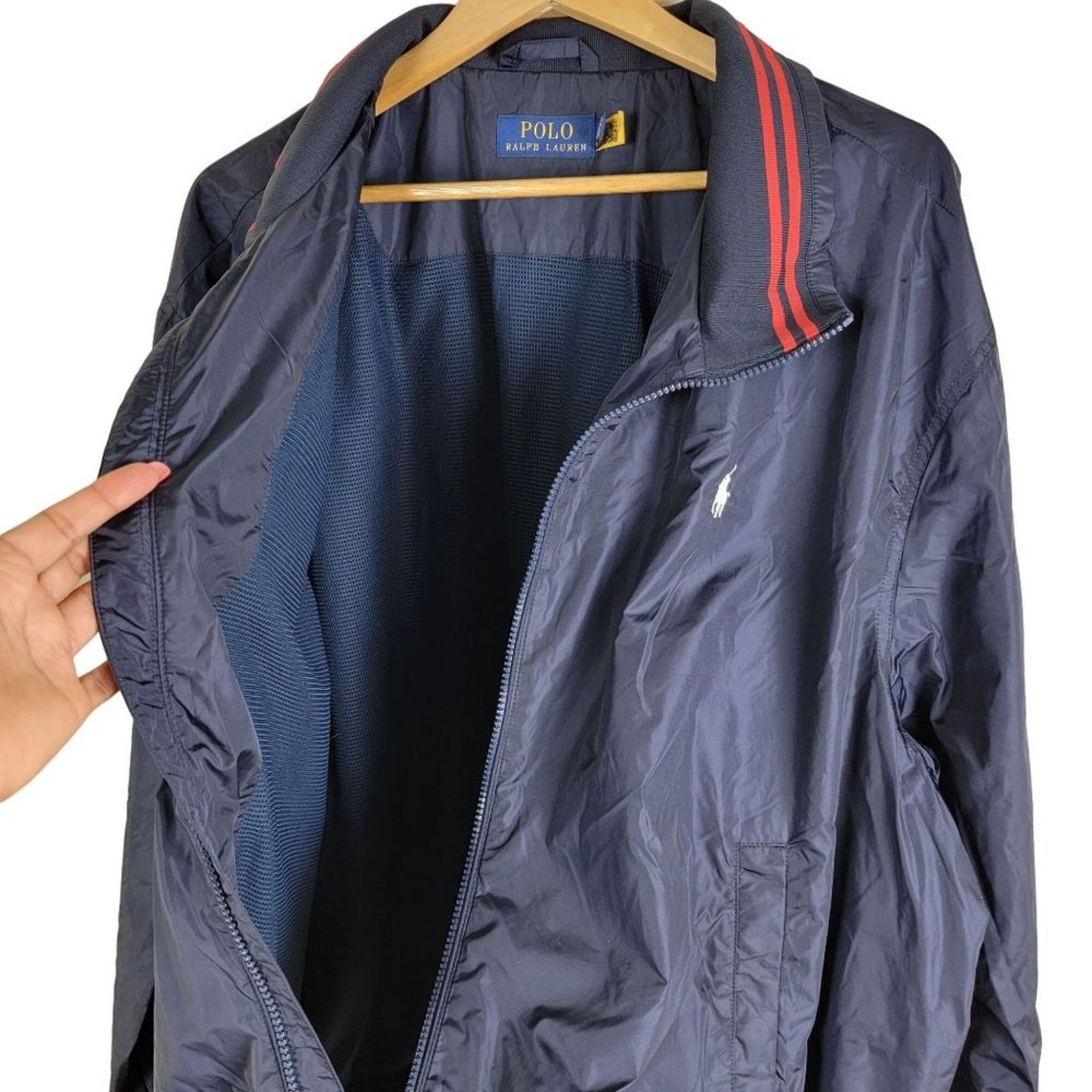 Polo Ralph Lauren Polo Ralph Lauren Retford Nylon Full Zip Windbreaker Jacket Size US XXL / EU 58 / 5 - 3 Thumbnail