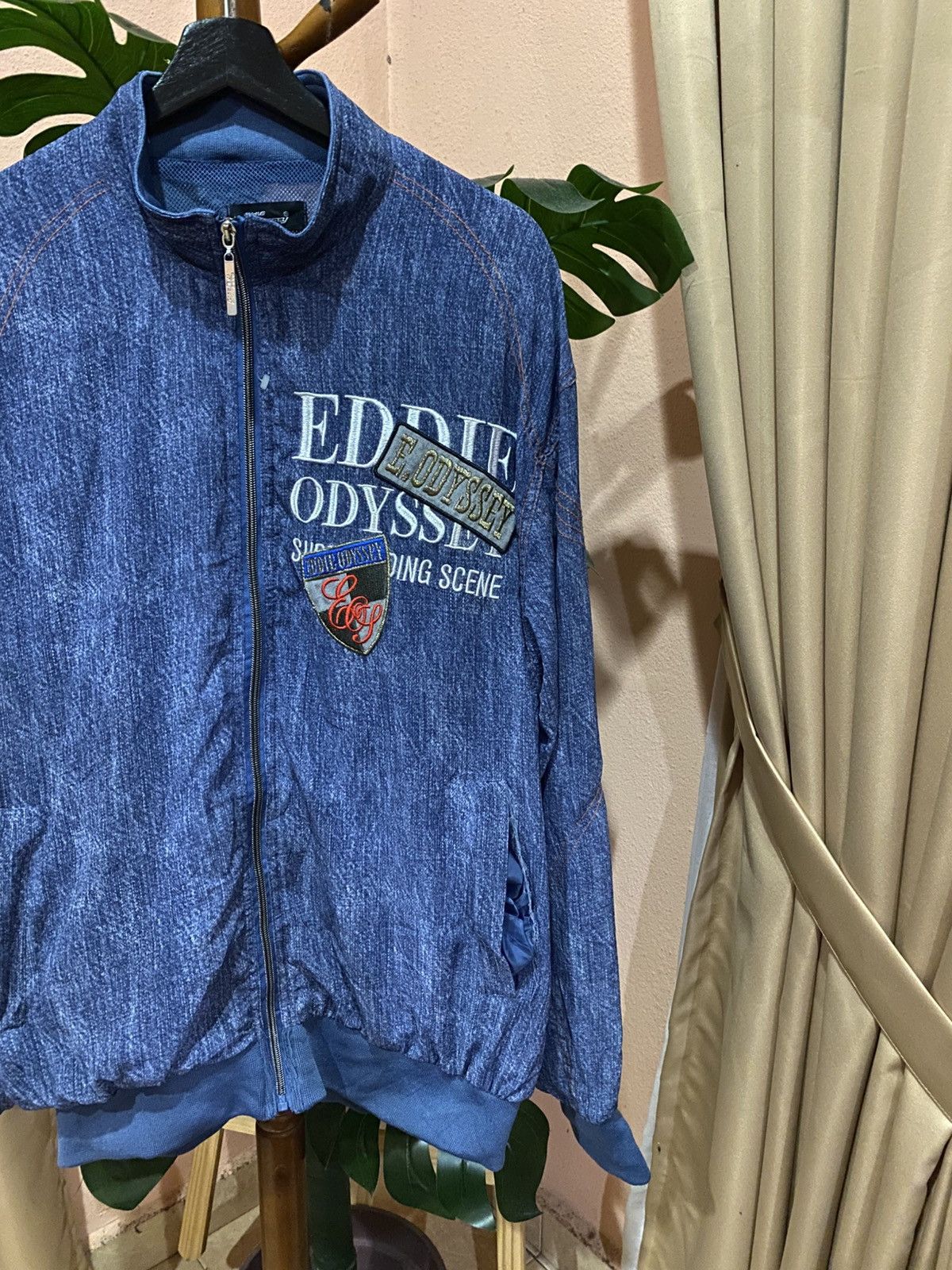 Vintage Vintage Eddie Odyssey Blue Zip-Up Track Jacket –Sportswear Size US XXL / EU 58 / 5 - 4 Thumbnail