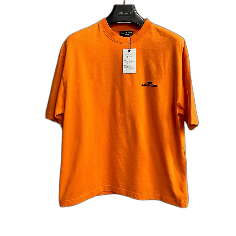 Balenciaga Balenciaga Orange Logo Short Sleeve T-Shirt-2506 Size US S / EU 44-46 / 1 - 1 Thumbnail
