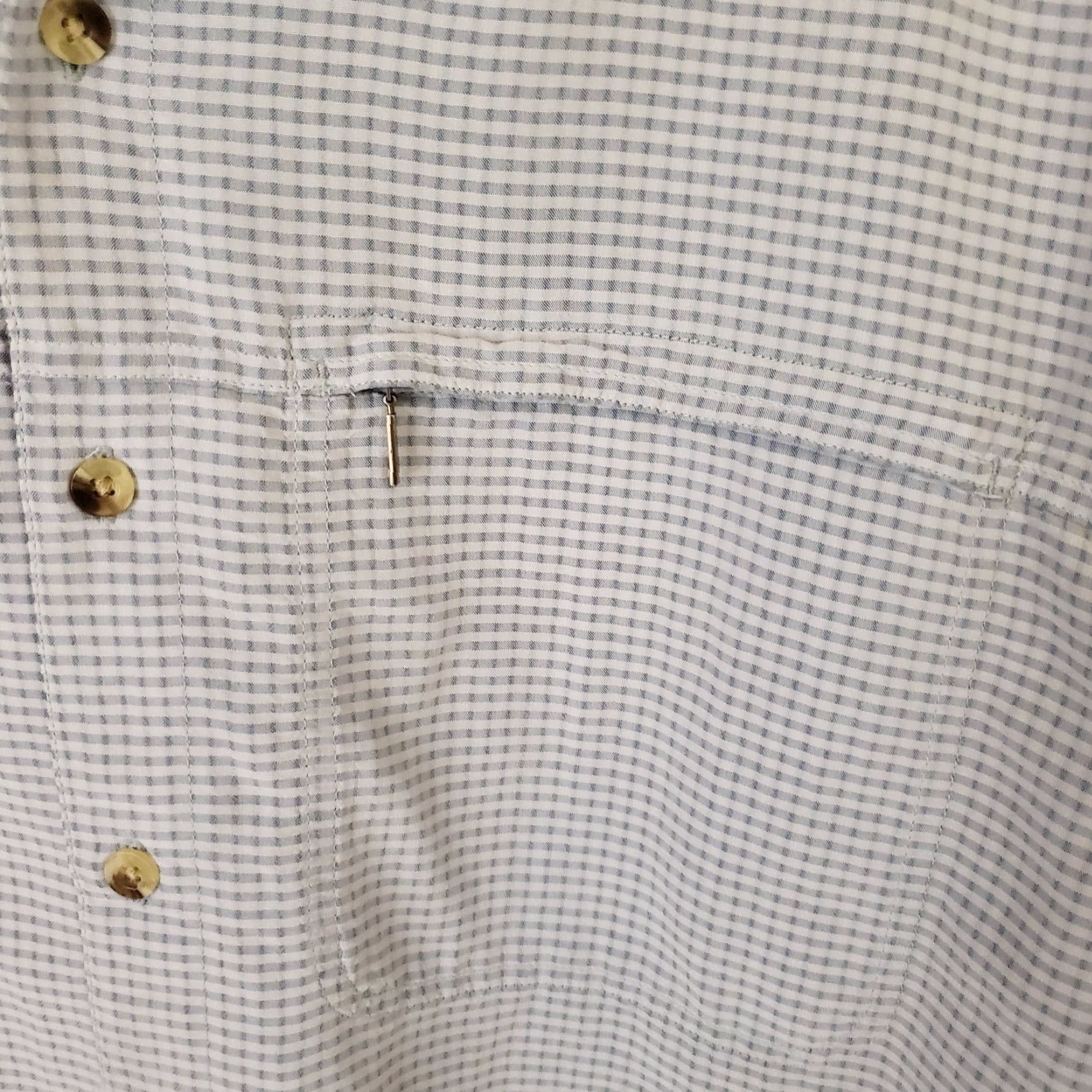 The North Face The North Face Shirt Button-Up Short Sleeve Blue Check XL Men Regular Fit Button-Up Size US XL / EU 56 / 4 - 4 Thumbnail