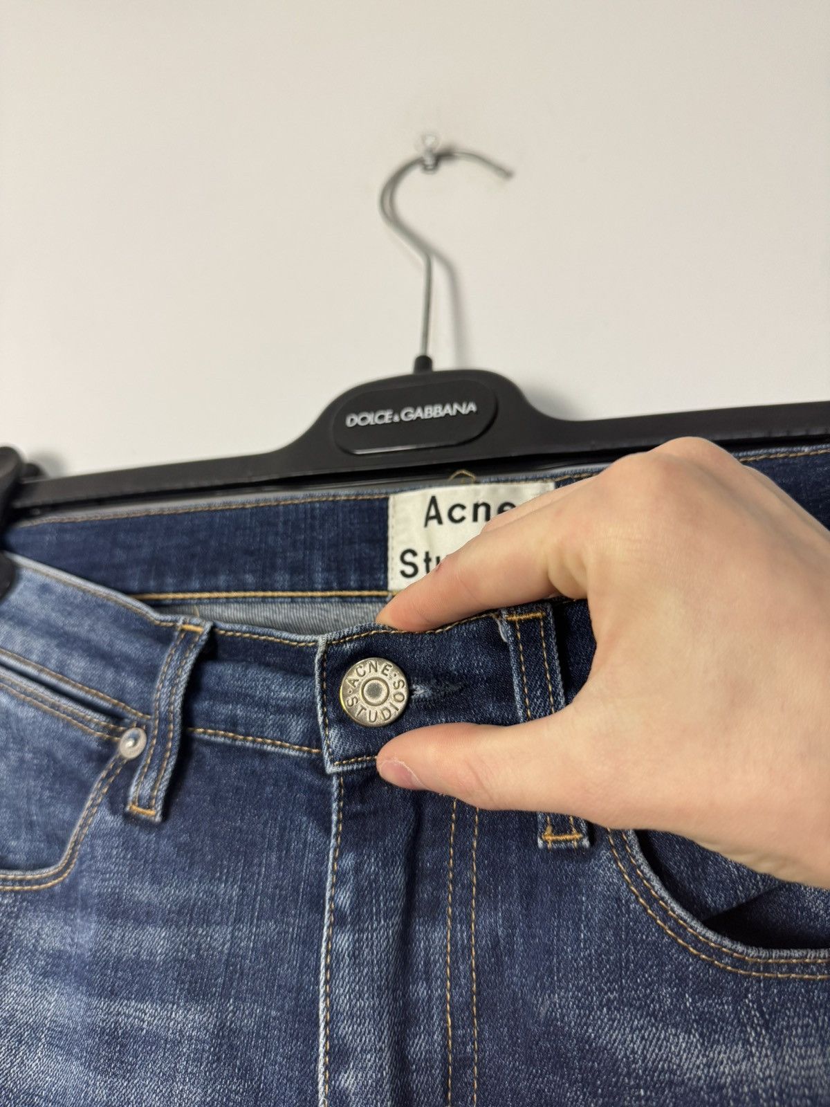 Acne Studios Acne Studios Max Prince Mid Wash Jeans Luxury Designer Size US 30 / EU 46 - 9 Thumbnail
