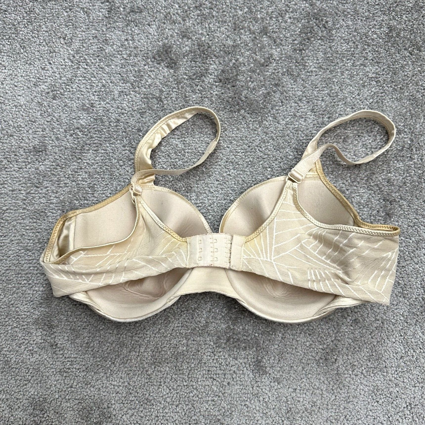 Vintage VINTAGE Bali Push Up Bra Women 40B Beige Underwired Padded Adjustable Strap Comfort Size ONE SIZE - 2 Thumbnail
