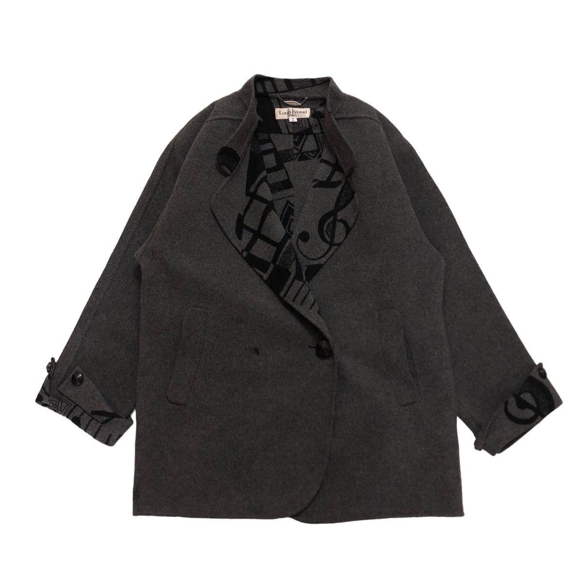 Designer × Japanese Brand × Louis Feraud 🔥WOOL JACKET OVER PRINT BLANKET LOUIS FERAUD PARIS Size US M / EU 48-50 / 2 - 1 Thumbnail