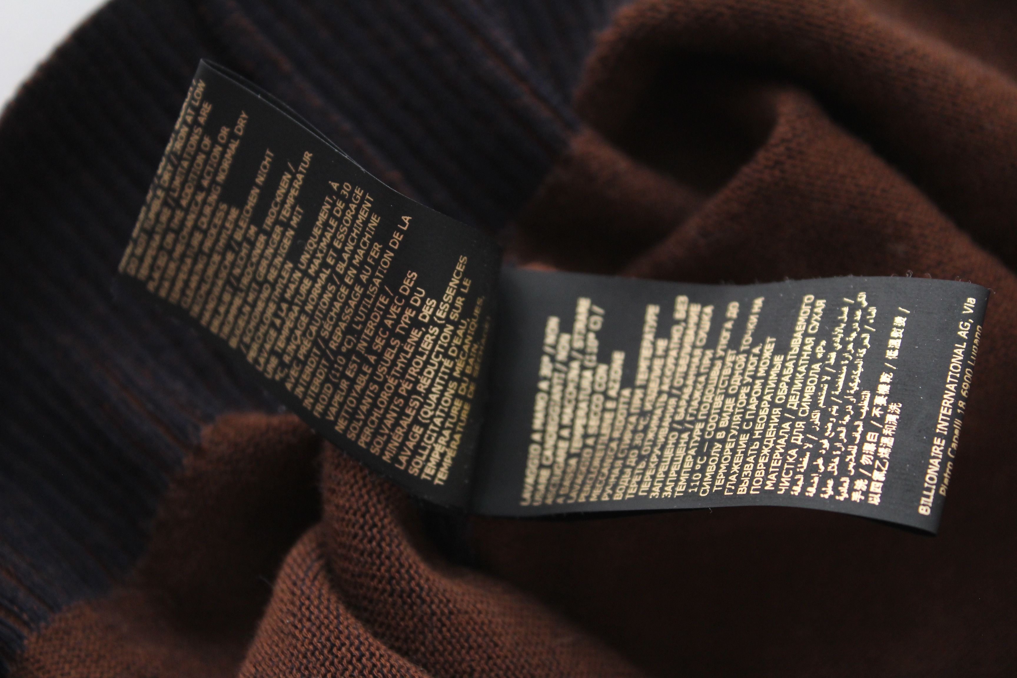 Billionaire Couture Billionaire Couture Italy FW19 Wool Cotton Zip Mock Pullover Size US S / EU 44-46 / 1 - 14 Thumbnail