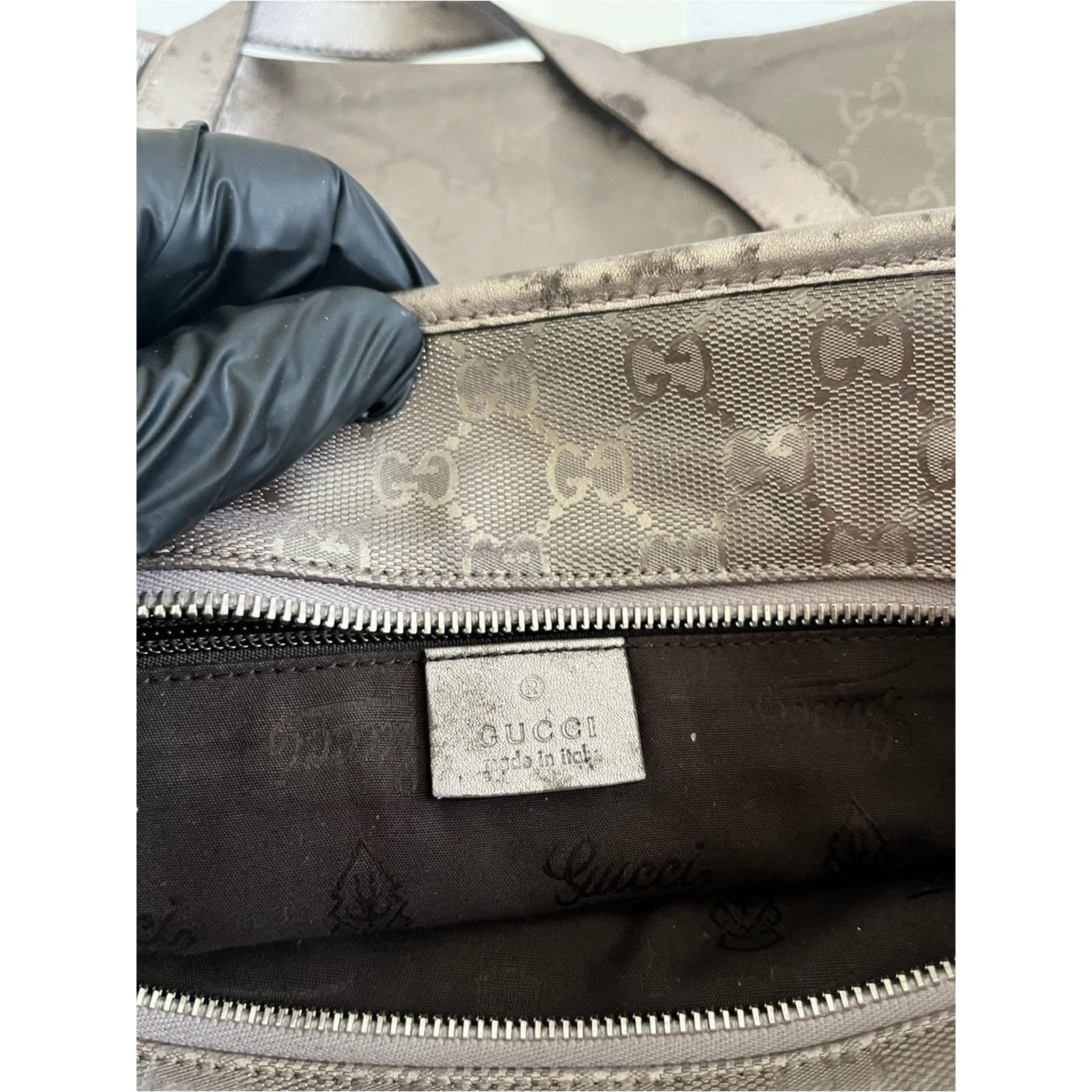 Gucci Gucci large gg bronze tote bag Size ONE SIZE - 10 Thumbnail