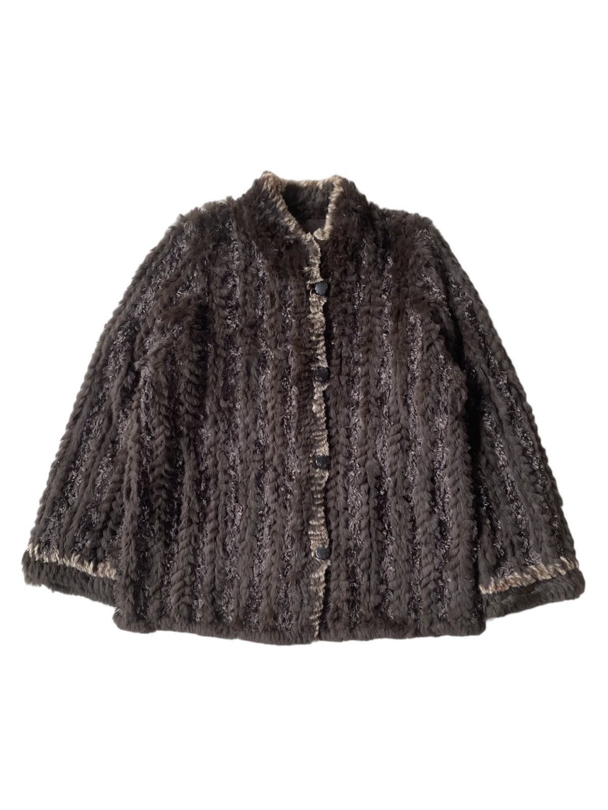 1990s Balmain Paris Reversible Fur Mohair Jacket