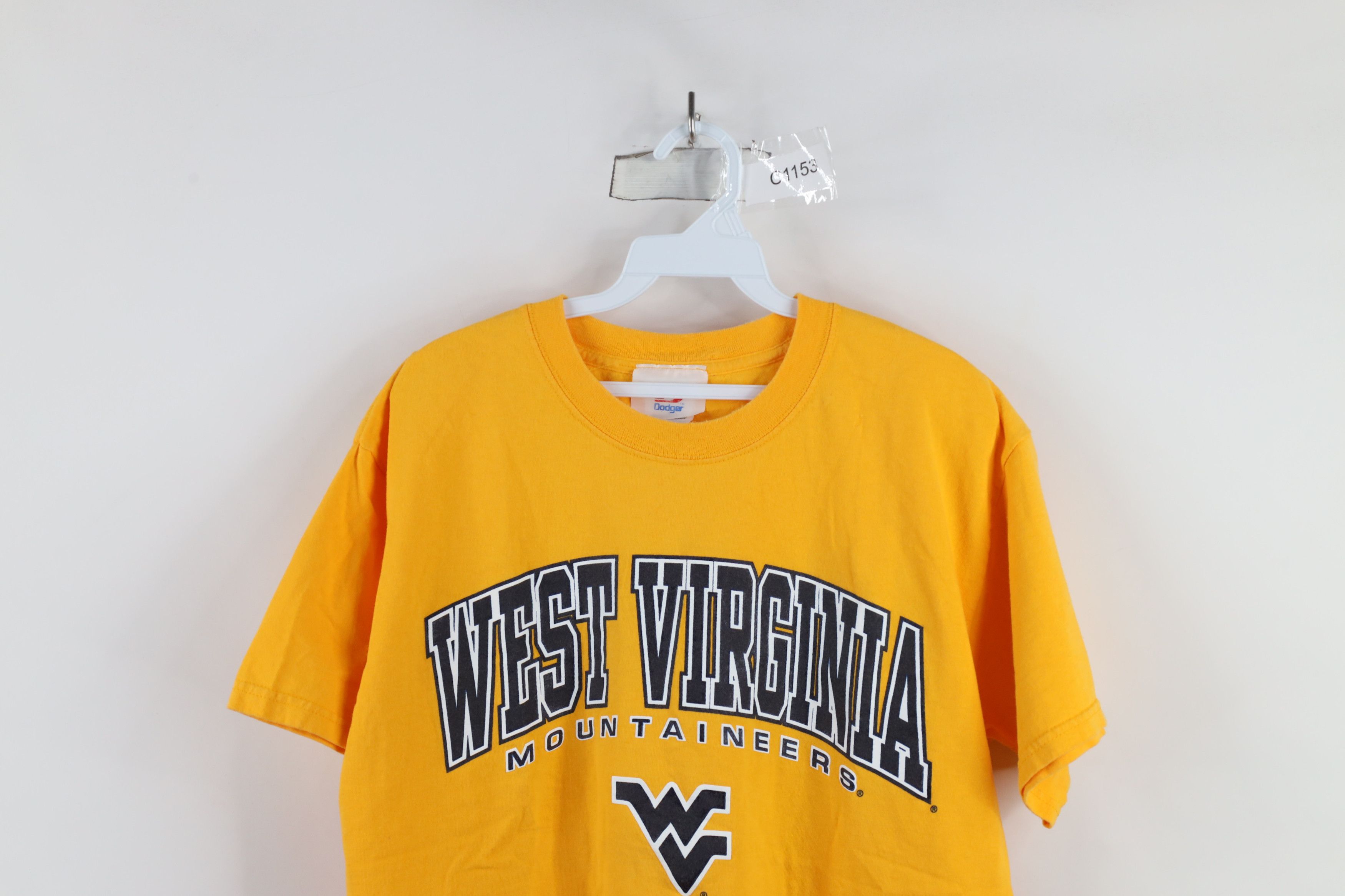 Vintage Vintage 90s West Virginia University Short Sleeve T-Shirt Size US L / EU 52-54 / 3 - 2 Thumbnail