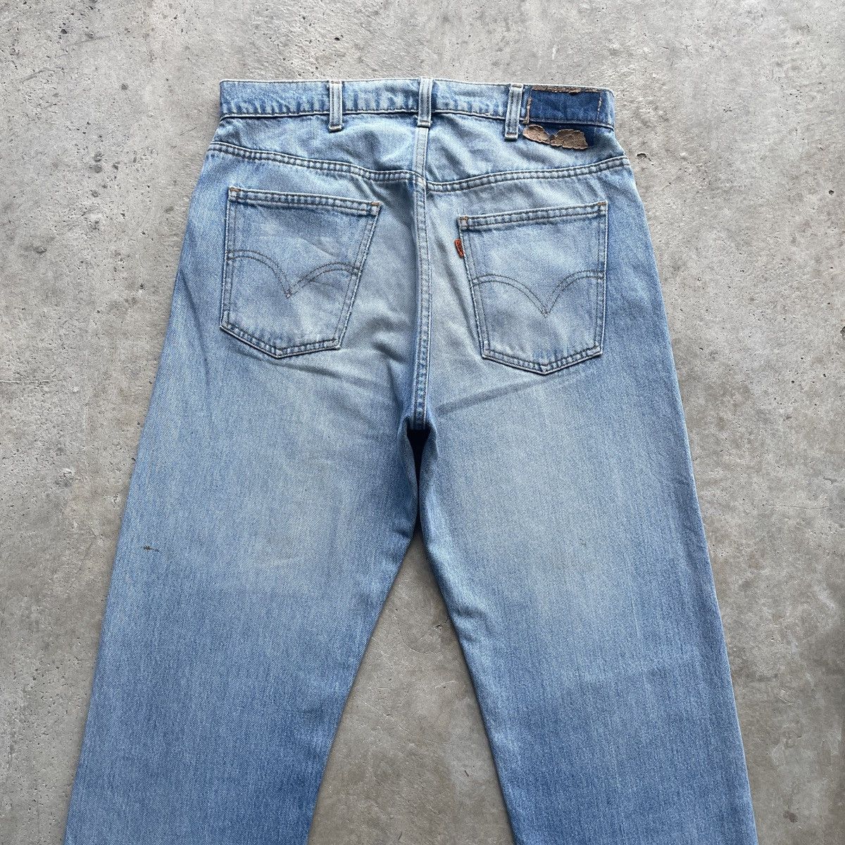 Levi's Vintage Clothing Vintage Levi’s Distressed Faded Jeans Orange Tag Pants Denim Size US 32 / EU 48 - 11 Thumbnail