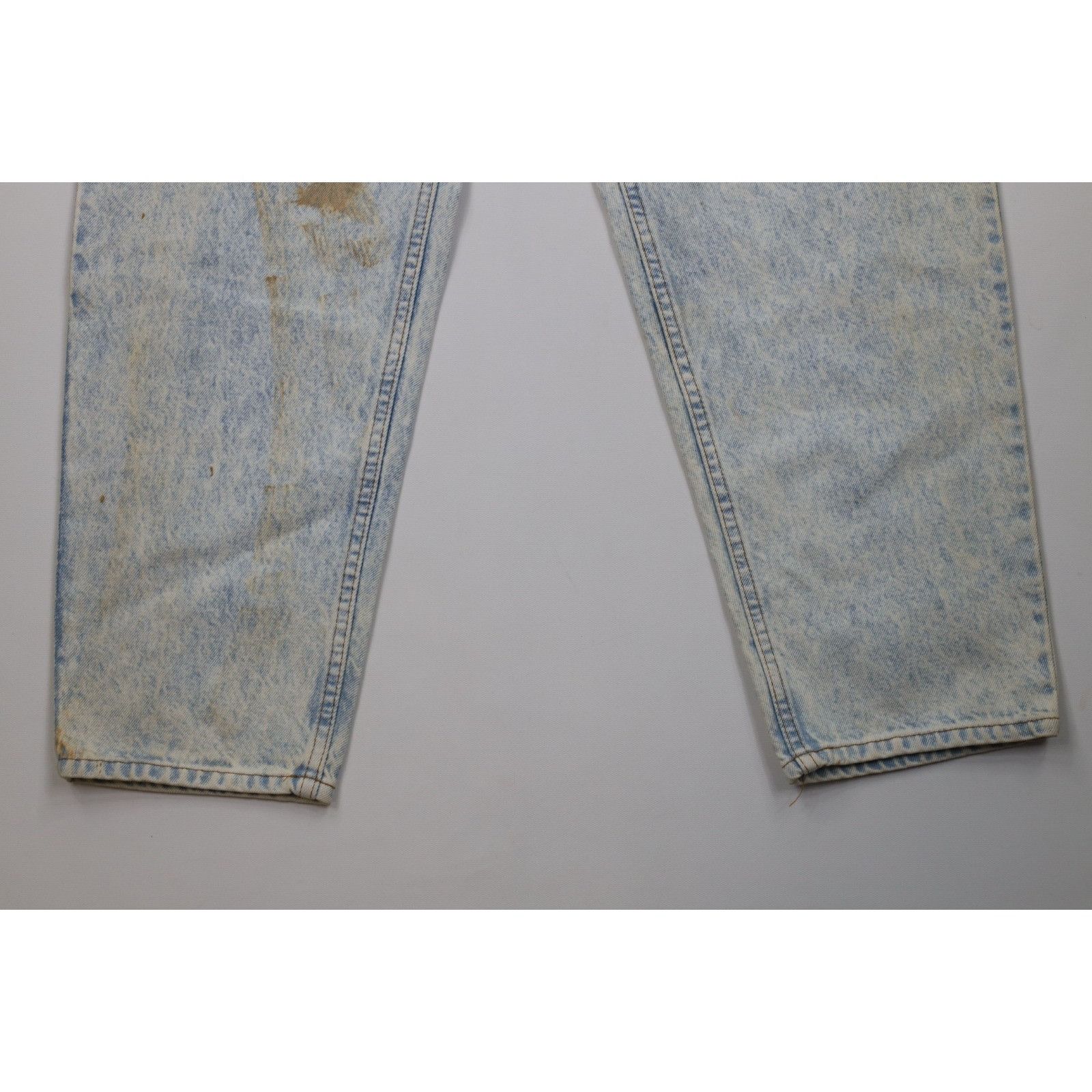 Levi's Deadstock Vintage 80s Levis 550 Orange Tab Whitewashed Jeans Size US 40 / EU 56 - 4 Thumbnail