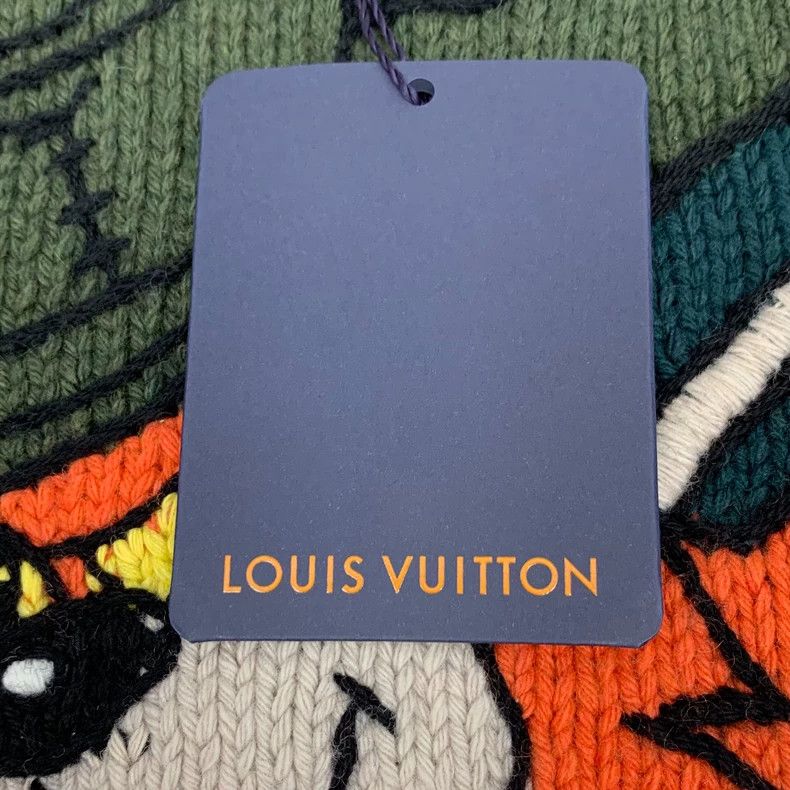 Louis Vuitton Louis Vuitton 22 Green Cartoon Animal Intarsia Sheep Wool Size US XXL / EU 58 / 5 - 6 Thumbnail