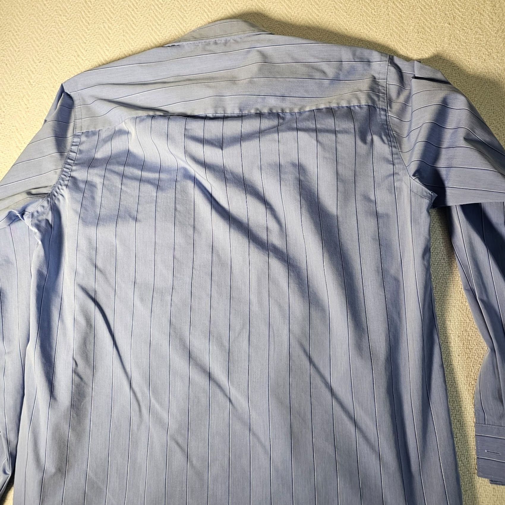 Kenneth Cole Kenneth Cole Reaction Shirt Men Large Blue Stripe Regular Fit Non-Iron Wrinkle Free Casual Dress Shirt Regular Fit Mens Blue Striped Shirt Size US L / EU 52-54 / 3 - 7 Thumbnail